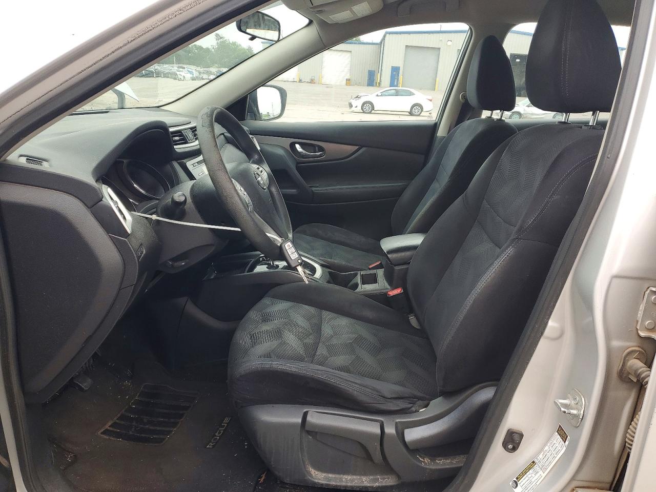 2015 Nissan Rogue S Silver vin: 5N1AT2MV1FC756257