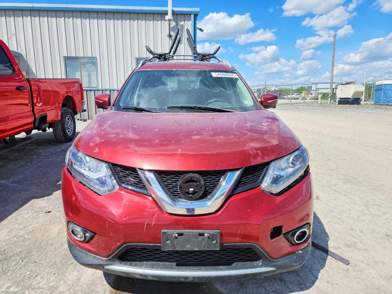 2015 Nissan Rogue Sl Красный vin: 5N1AT2MV1FC784950