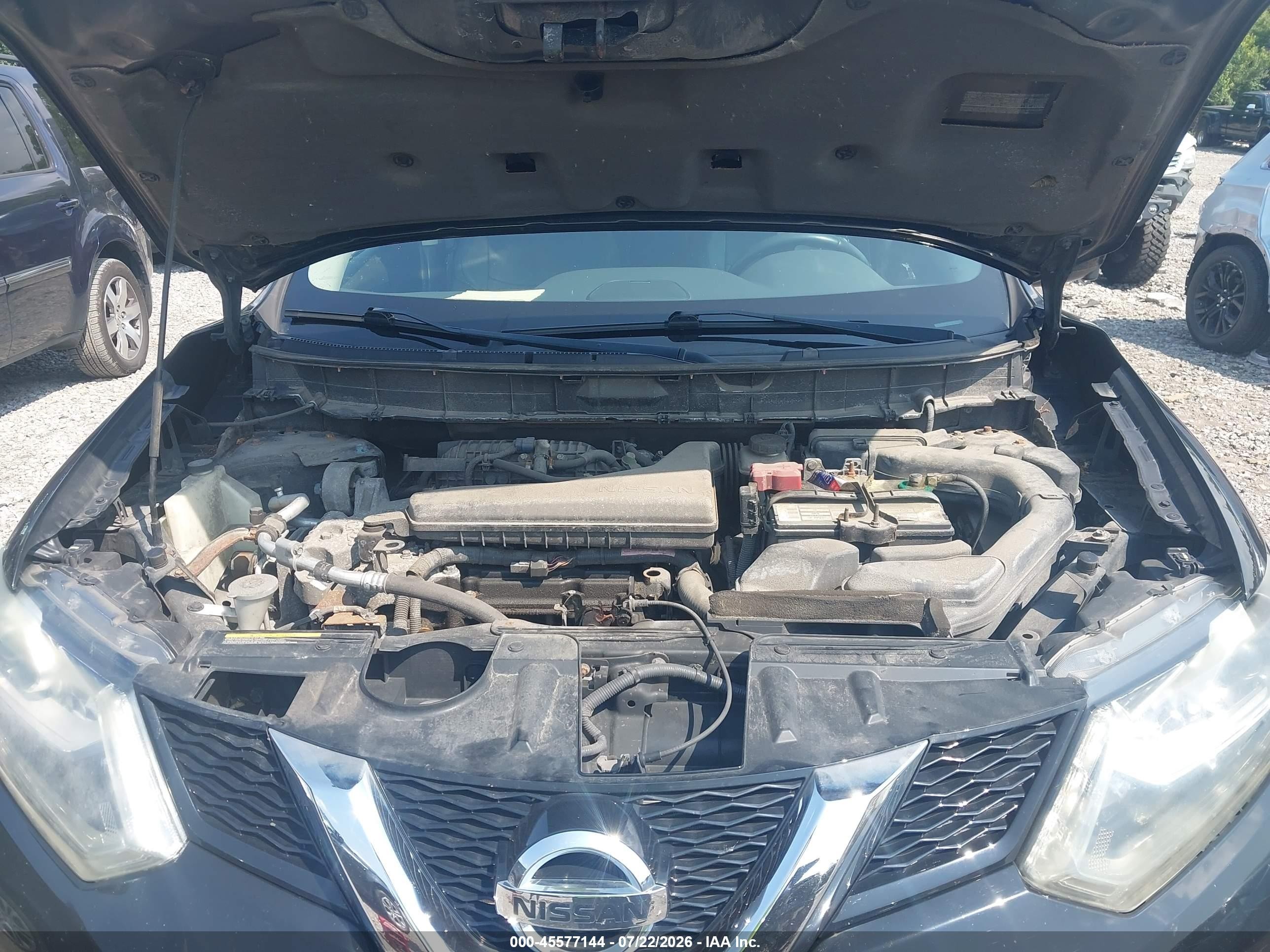 2015 Nissan Rogue Sl Черный vin: 5N1AT2MV1FC789730