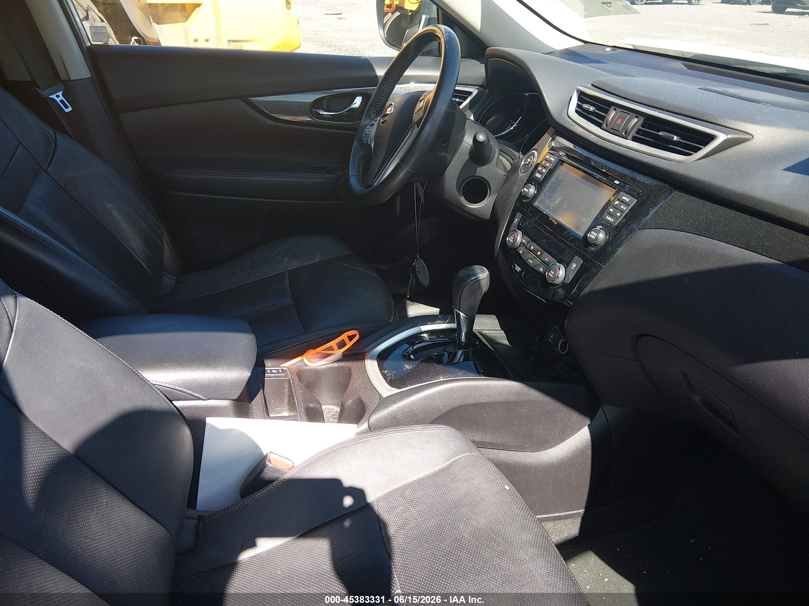 2015 Nissan Rogue Sl White vin: 5N1AT2MV1FC801729