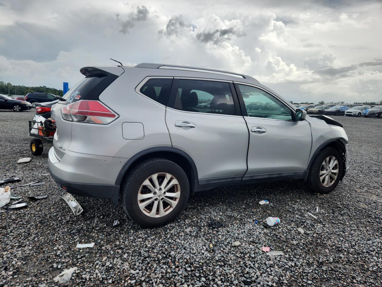2015 Nissan Rogue Sv Gray vin: 5N1AT2MV1FC811029