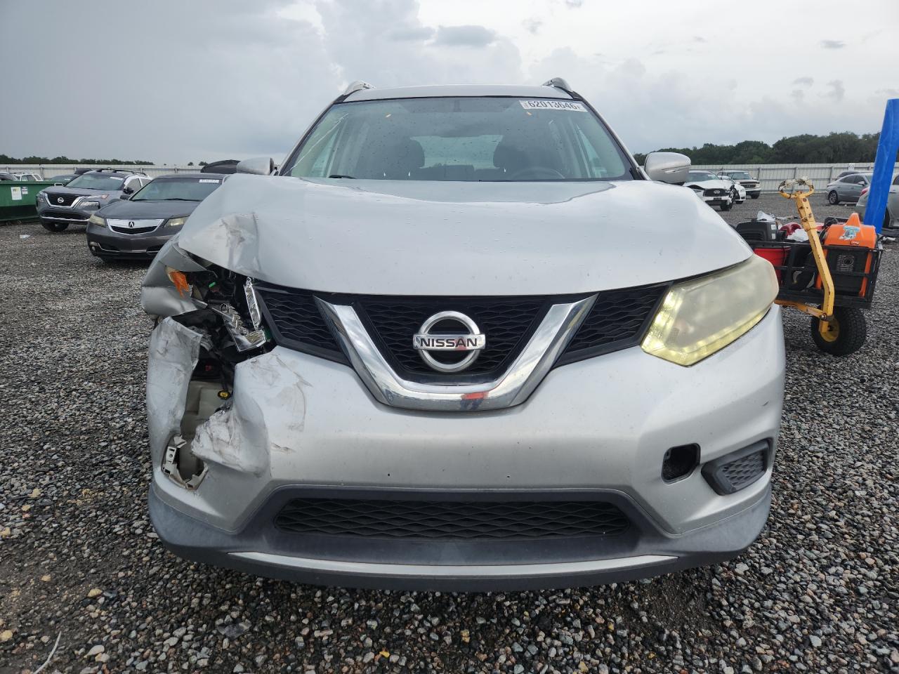 2015 Nissan Rogue Sv Gray vin: 5N1AT2MV1FC811029