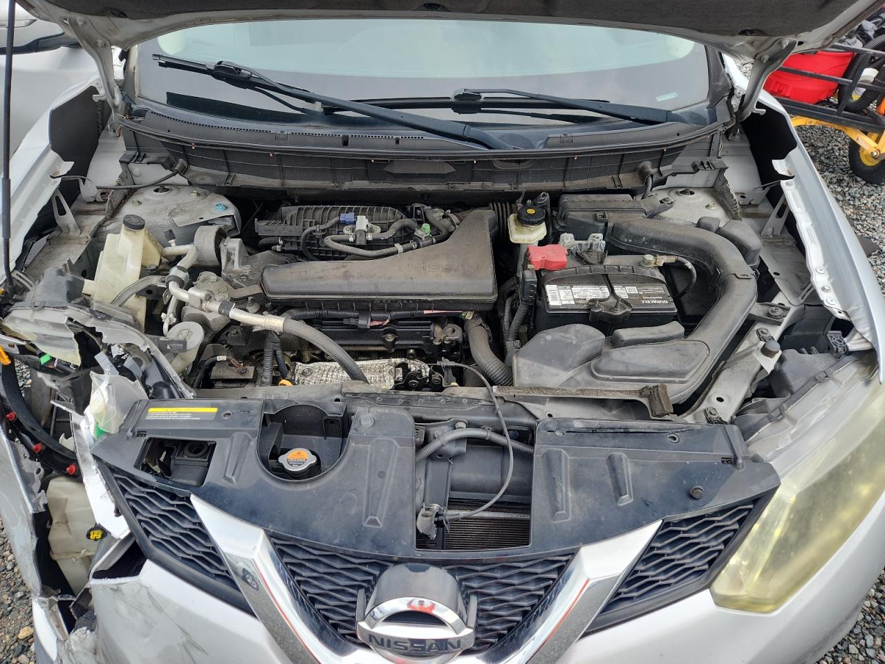 2015 Nissan Rogue Sv Gray vin: 5N1AT2MV1FC811029