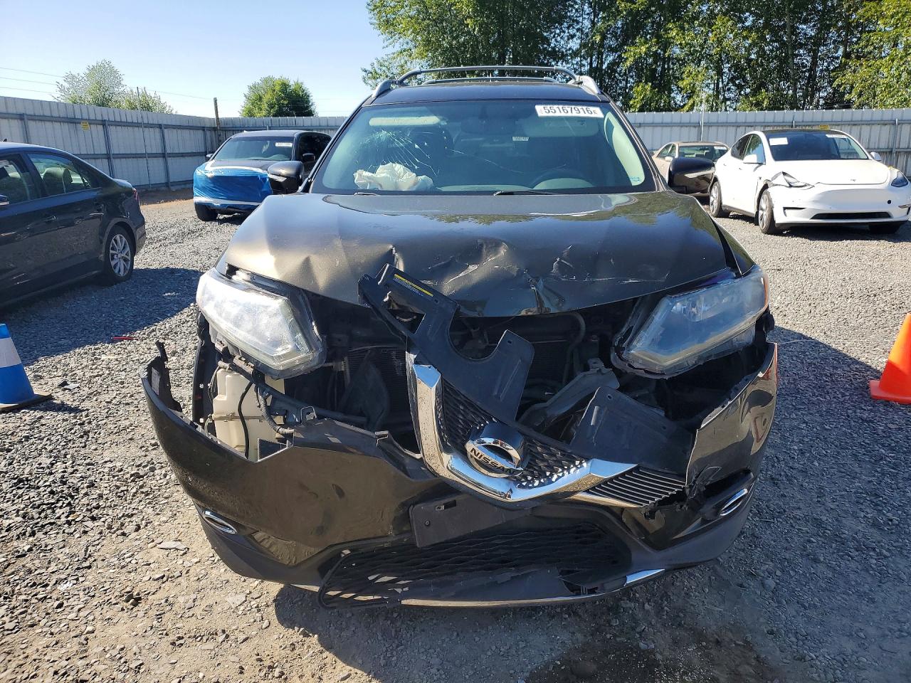 2015 Nissan Rogue Sl Charcoal vin: 5N1AT2MV1FC813539