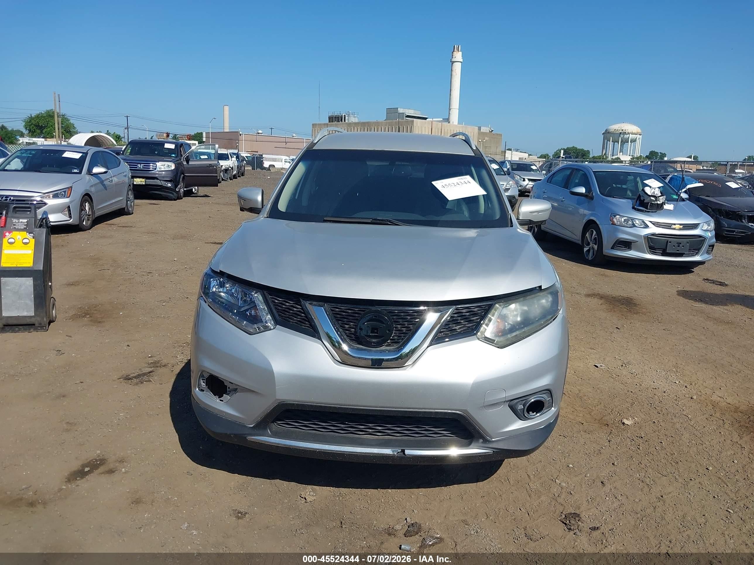 2015 Nissan Rogue Sl Silver vin: 5N1AT2MV1FC820295