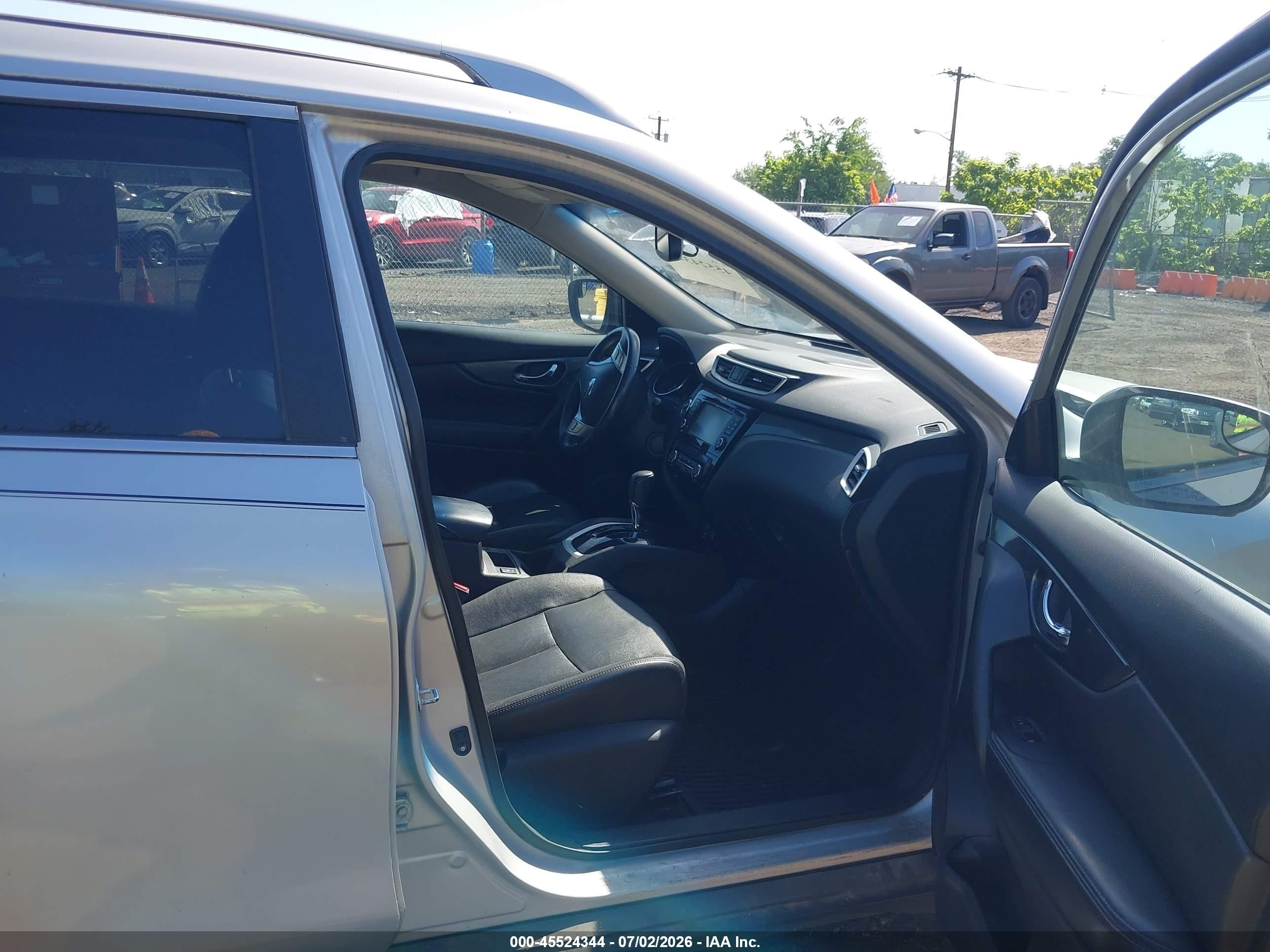 2015 Nissan Rogue Sl Silver vin: 5N1AT2MV1FC820295