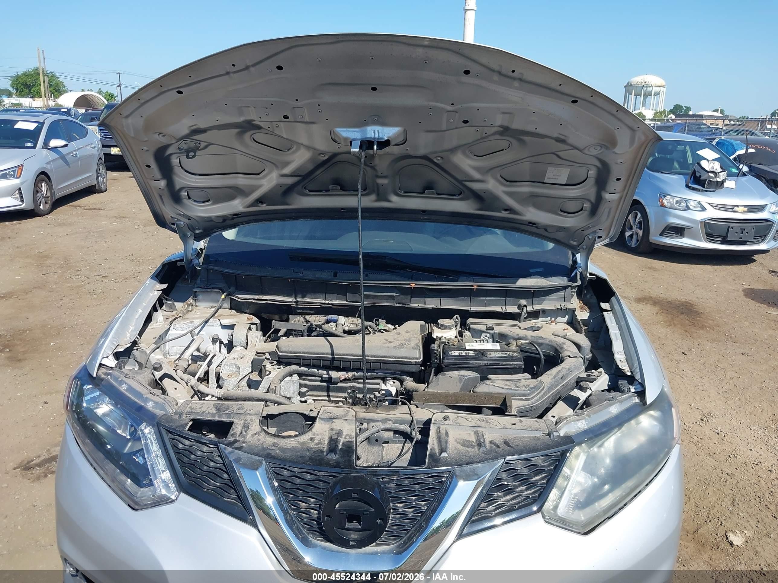 2015 Nissan Rogue Sl Silver vin: 5N1AT2MV1FC820295