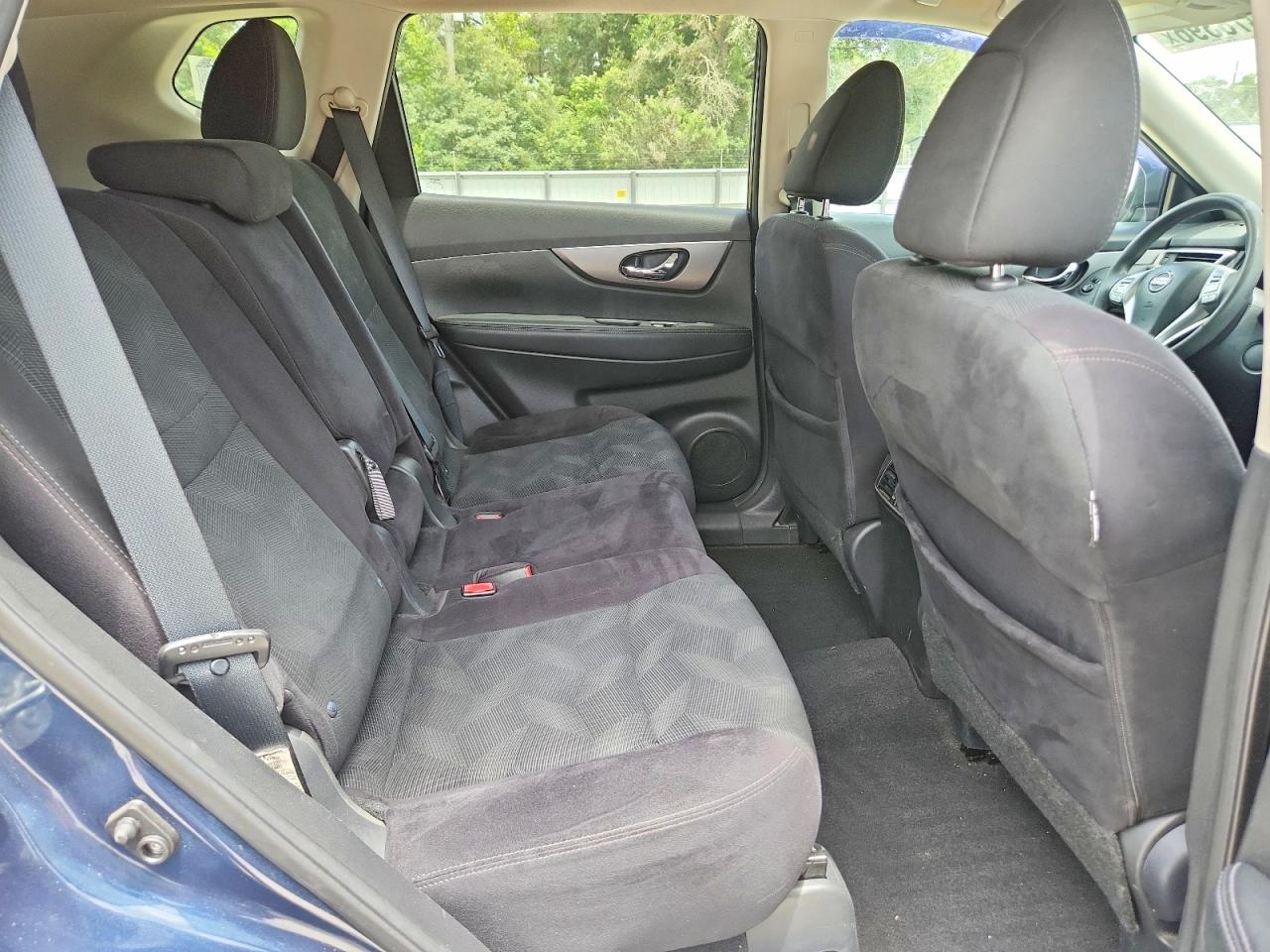 2015 Nissan Rogue Sv Blue vin: 5N1AT2MV1FC823942