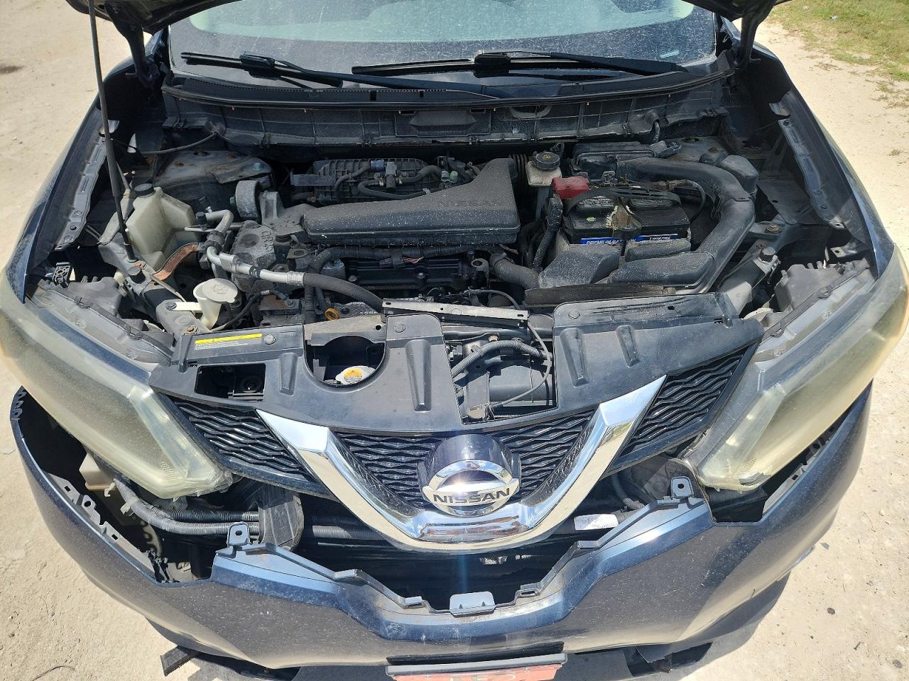 2015 Nissan Rogue Sv Blue vin: 5N1AT2MV1FC823942