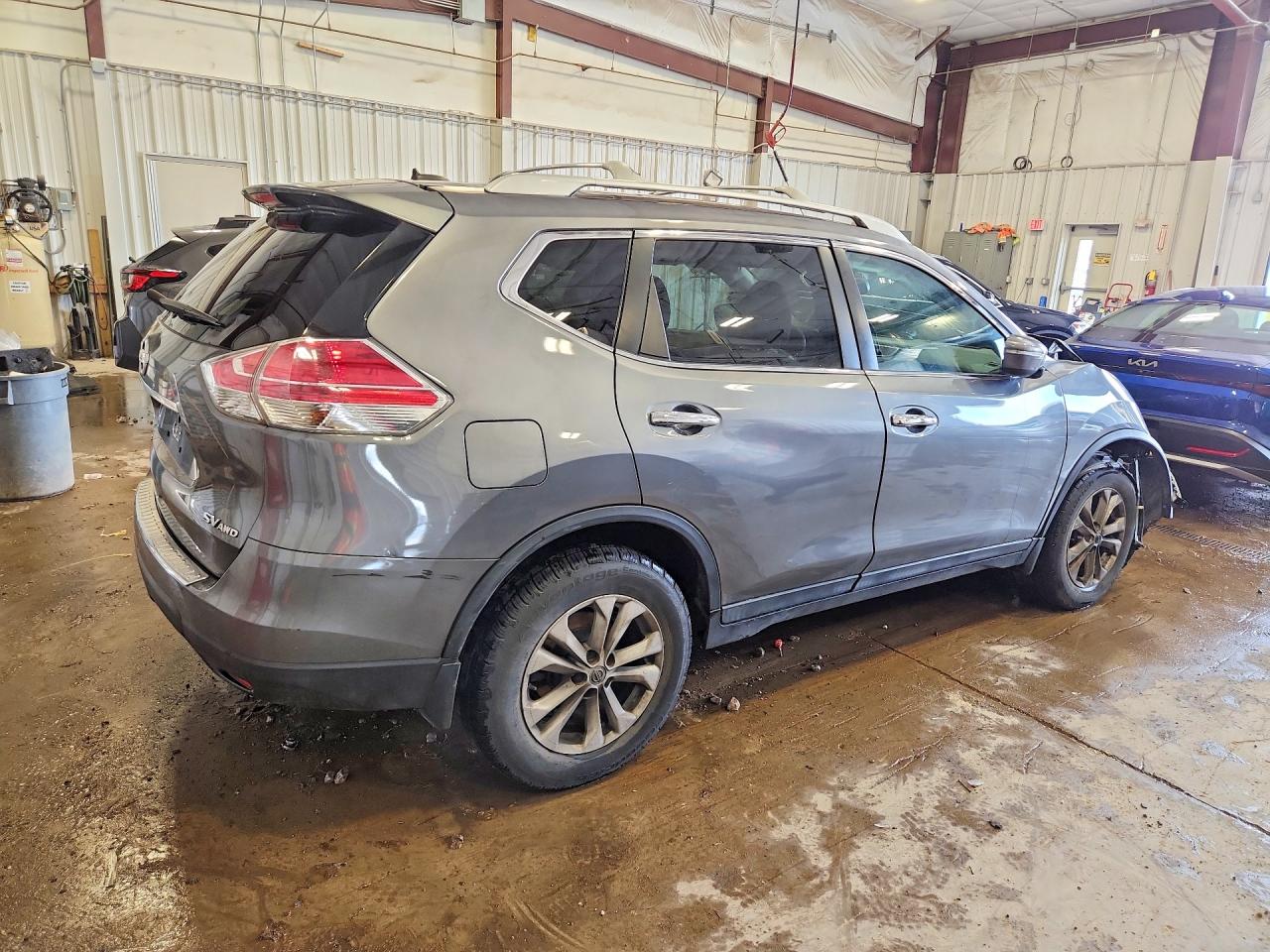 2015 Nissan Rogue Sv Gray vin: 5N1AT2MV1FC830406