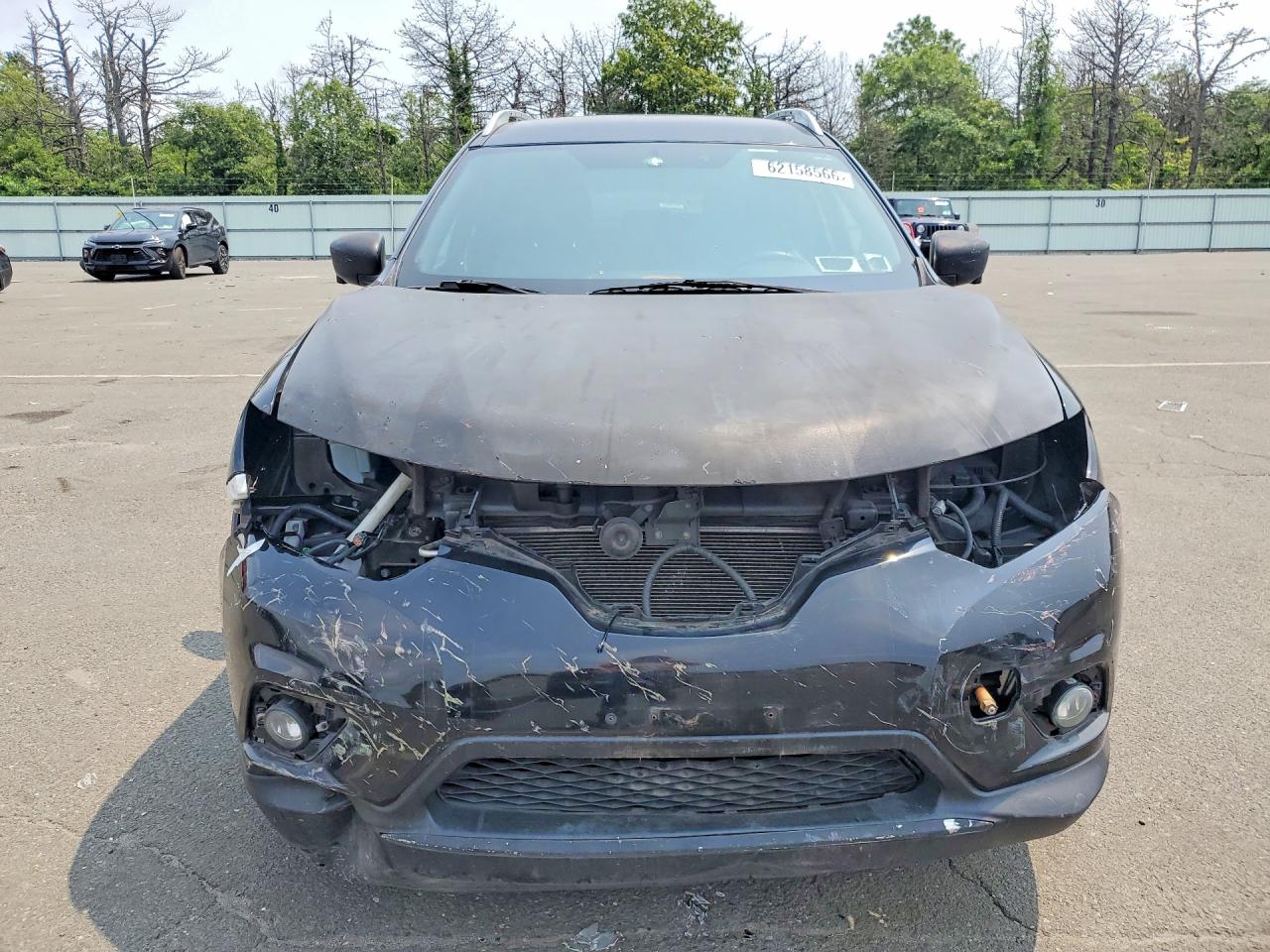 2015 Nissan Rogue Sl Black vin: 5N1AT2MV1FC833564