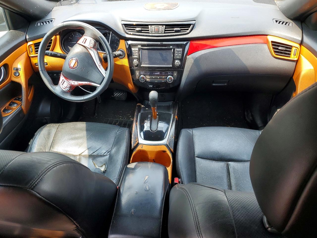 2015 Nissan Rogue Sl Black vin: 5N1AT2MV1FC833564