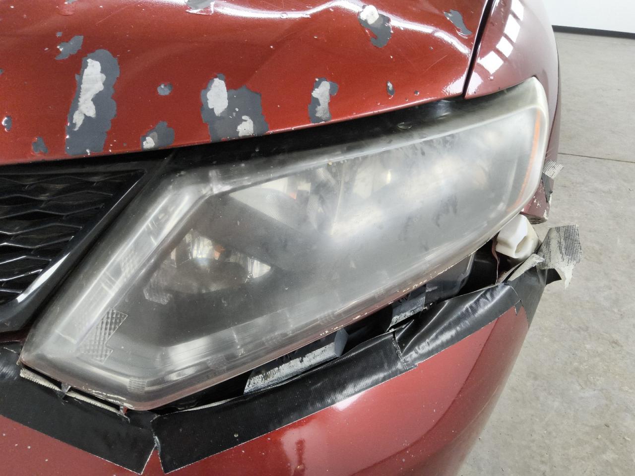2015 Nissan Rogue Sv Red vin: 5N1AT2MV1FC834326 Damage: Left Head Lamp, Broken, Replacement Required