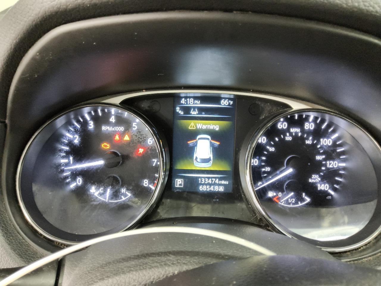 2015 Nissan Rogue Sv Red vin: 5N1AT2MV1FC834326 Damage: Warning Light - Engine, On, Unacceptable