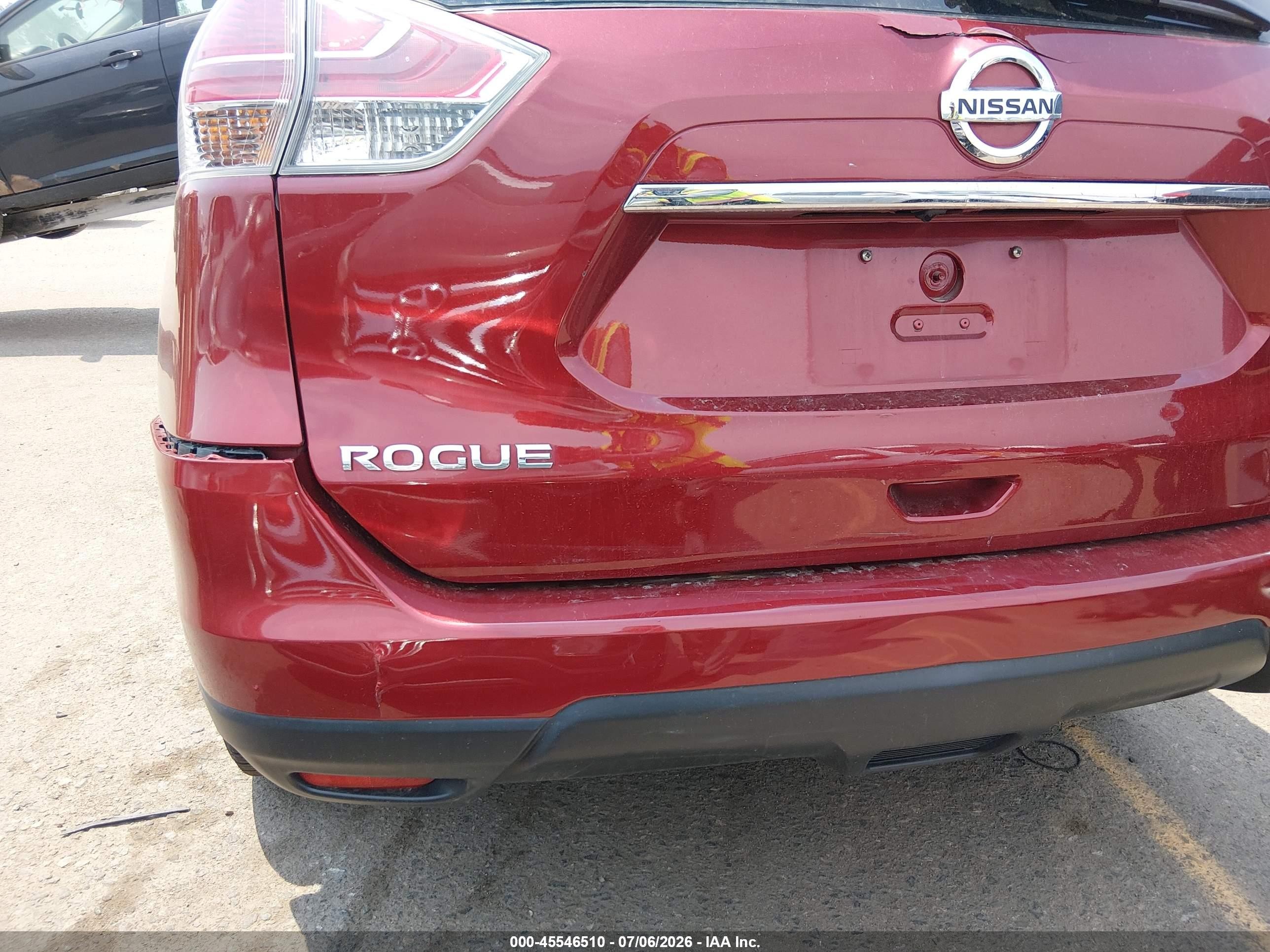 2015 Nissan Rogue Sl Красный vin: 5N1AT2MV1FC839848