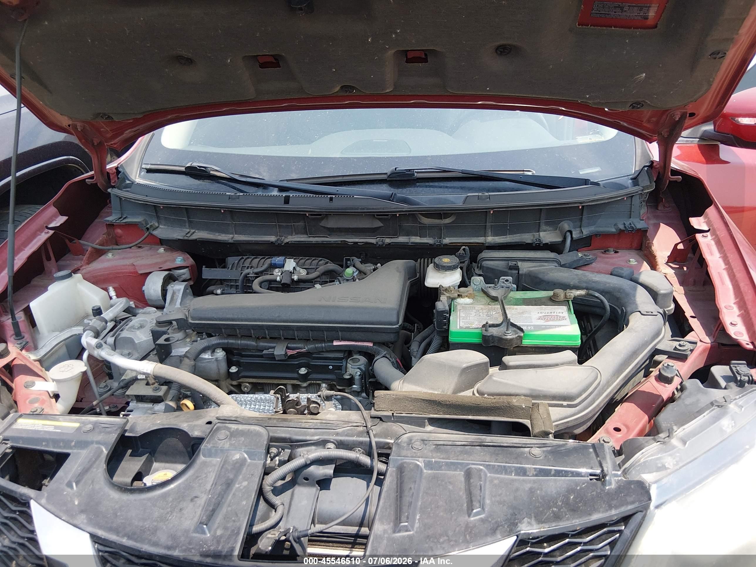 2015 Nissan Rogue Sl Красный vin: 5N1AT2MV1FC839848