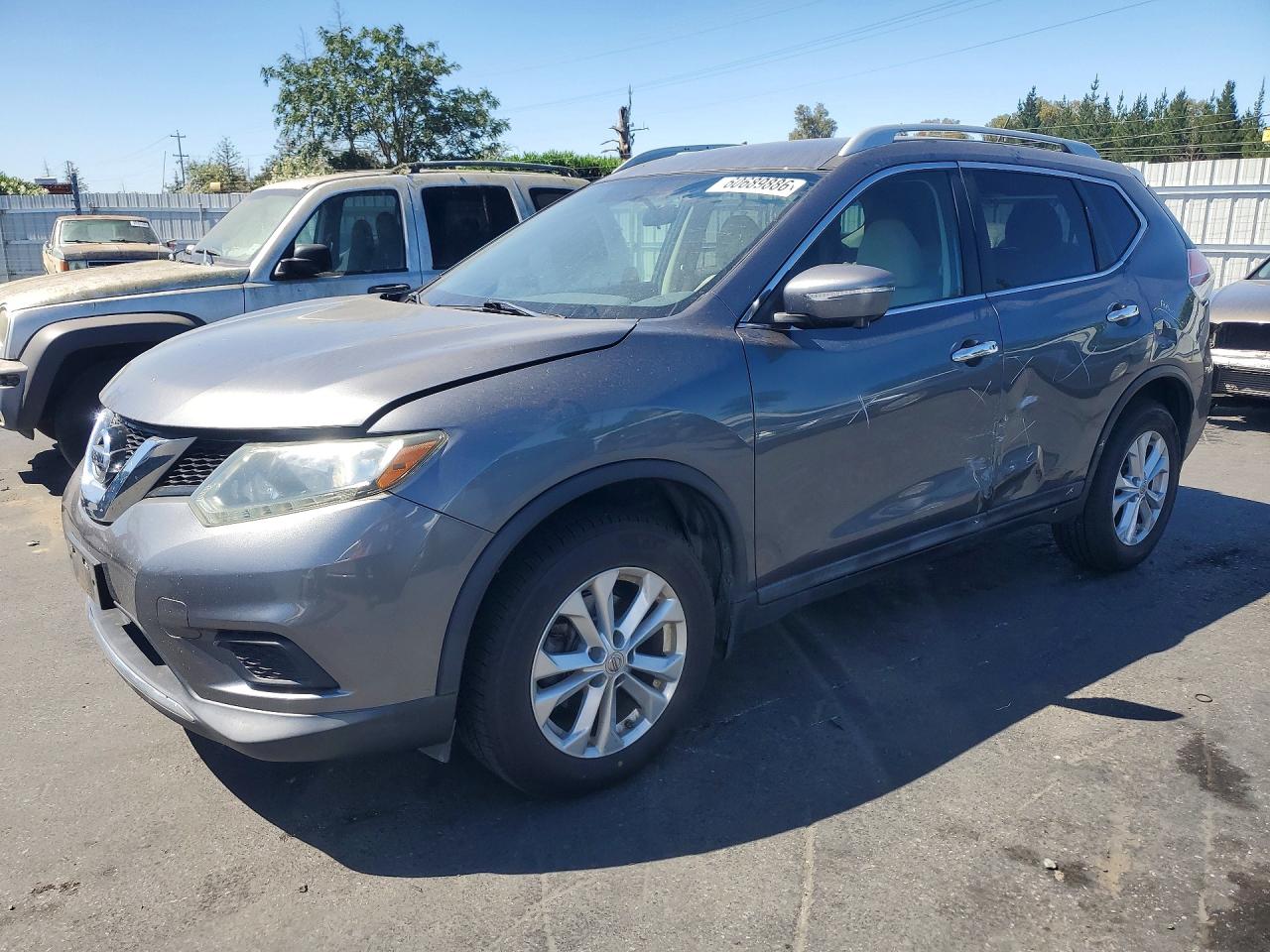 2015 Nissan Rogue Sv Charcoal vin: 5N1AT2MV1FC842104