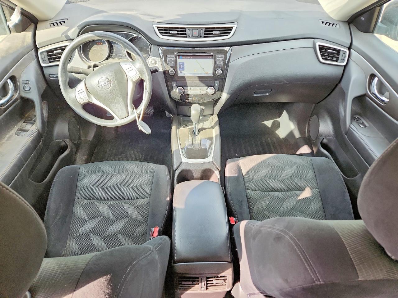 2015 Nissan Rogue Sv Blue vin: 5N1AT2MV1FC876463