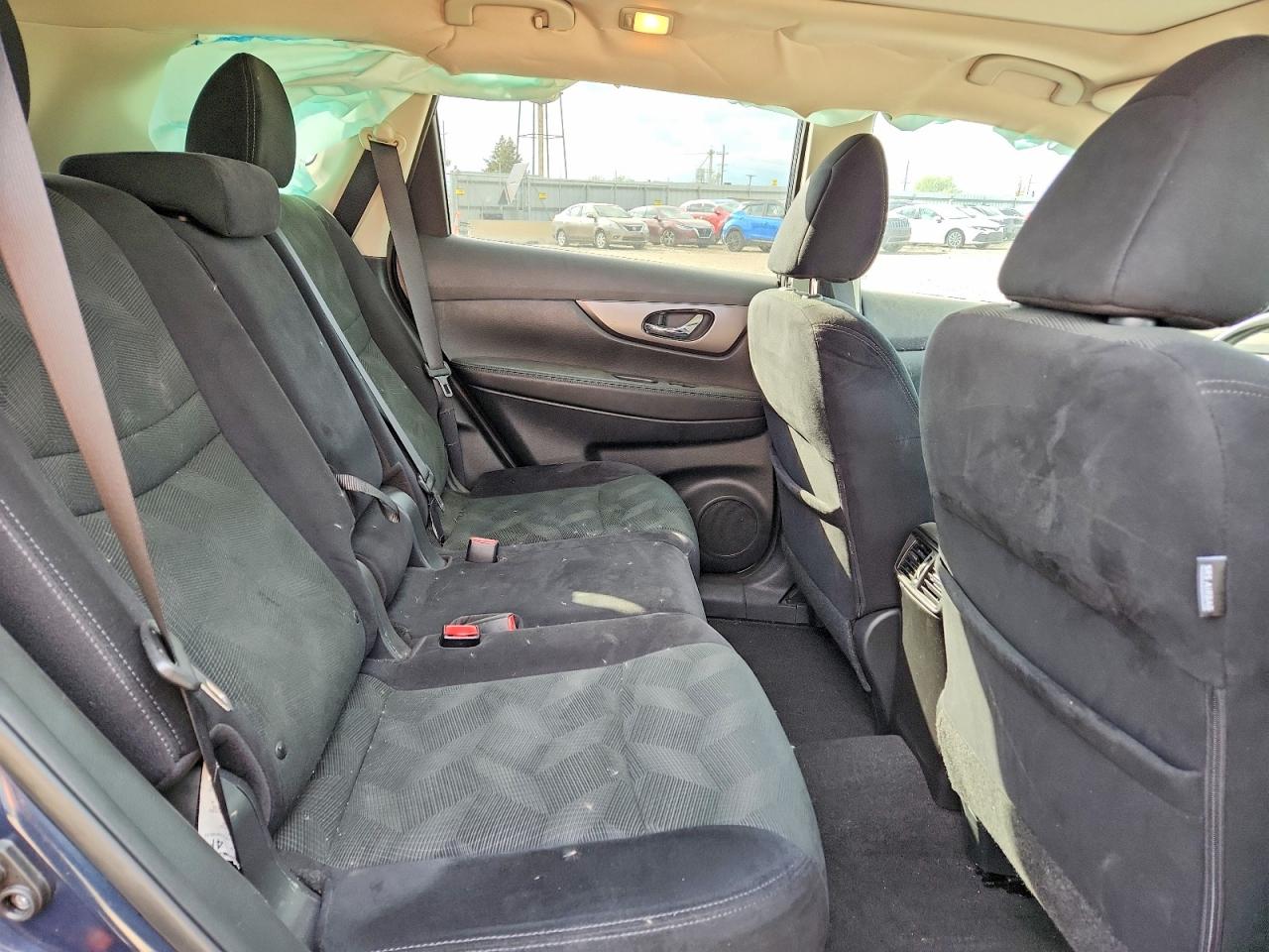 2015 Nissan Rogue Sv Blue vin: 5N1AT2MV1FC876463
