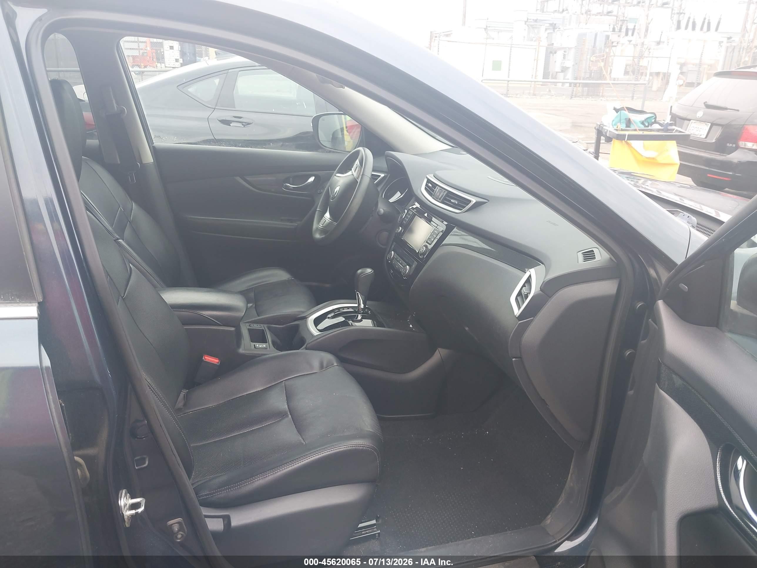 2015 Nissan Rogue Sl Dark Blue vin: 5N1AT2MV1FC890265