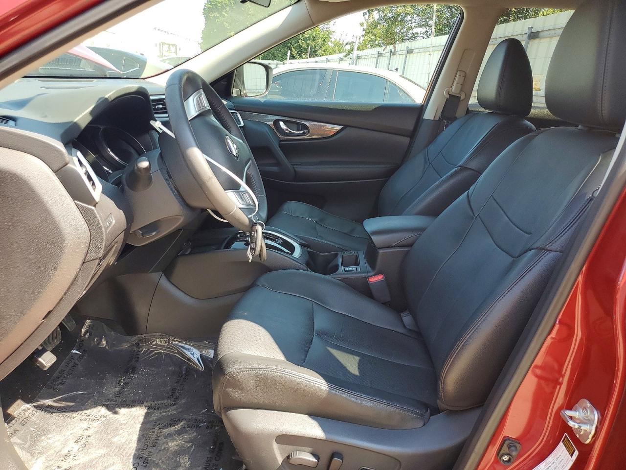 2015 Nissan Rogue Sl Red vin: 5N1AT2MV1FC897507