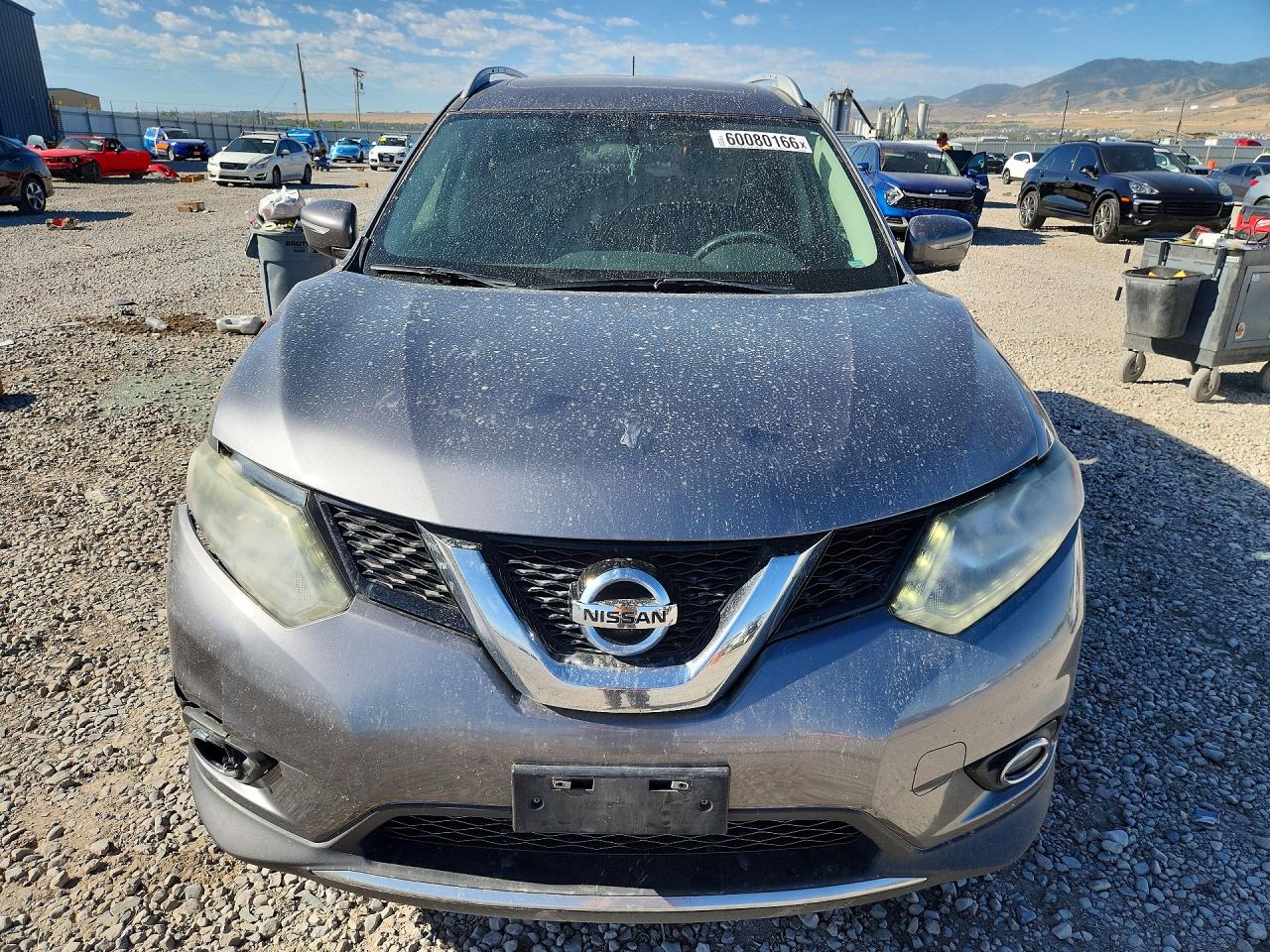 2015 Nissan Rogue Sl Gray vin: 5N1AT2MV1FC899872