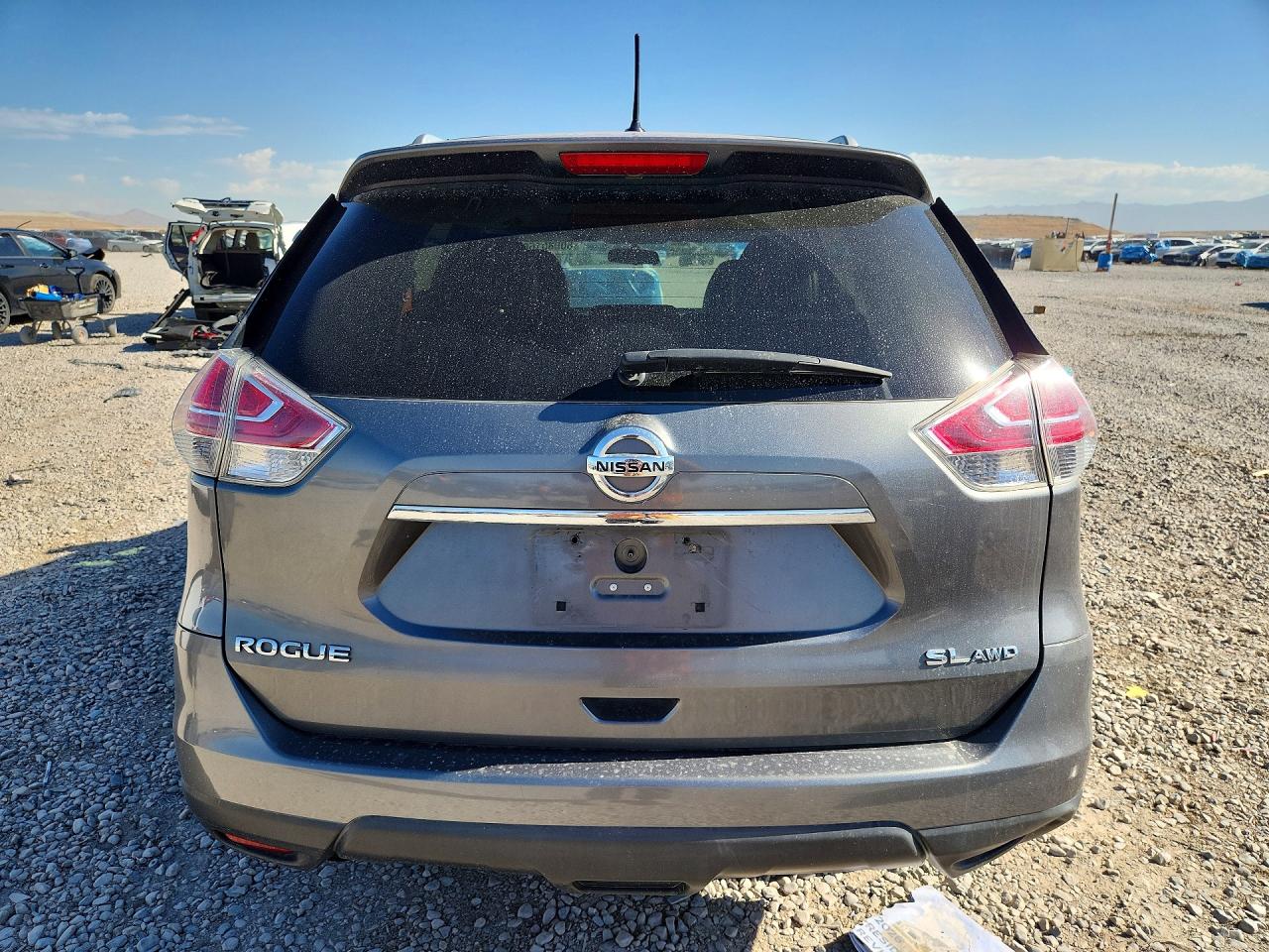 2015 Nissan Rogue Sl Gray vin: 5N1AT2MV1FC899872