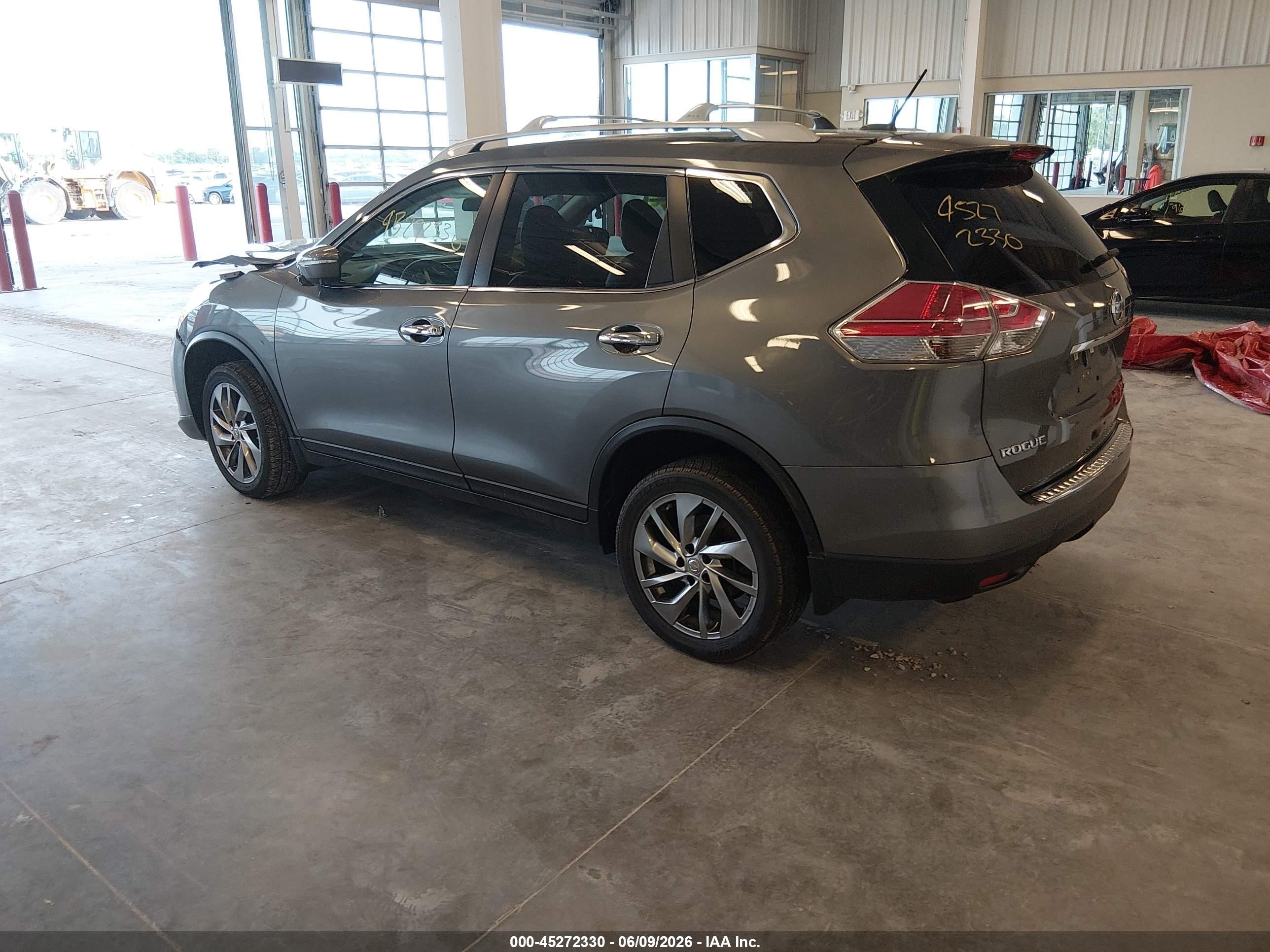 2015 Nissan Rogue Sl Gray vin: 5N1AT2MV1FC909560