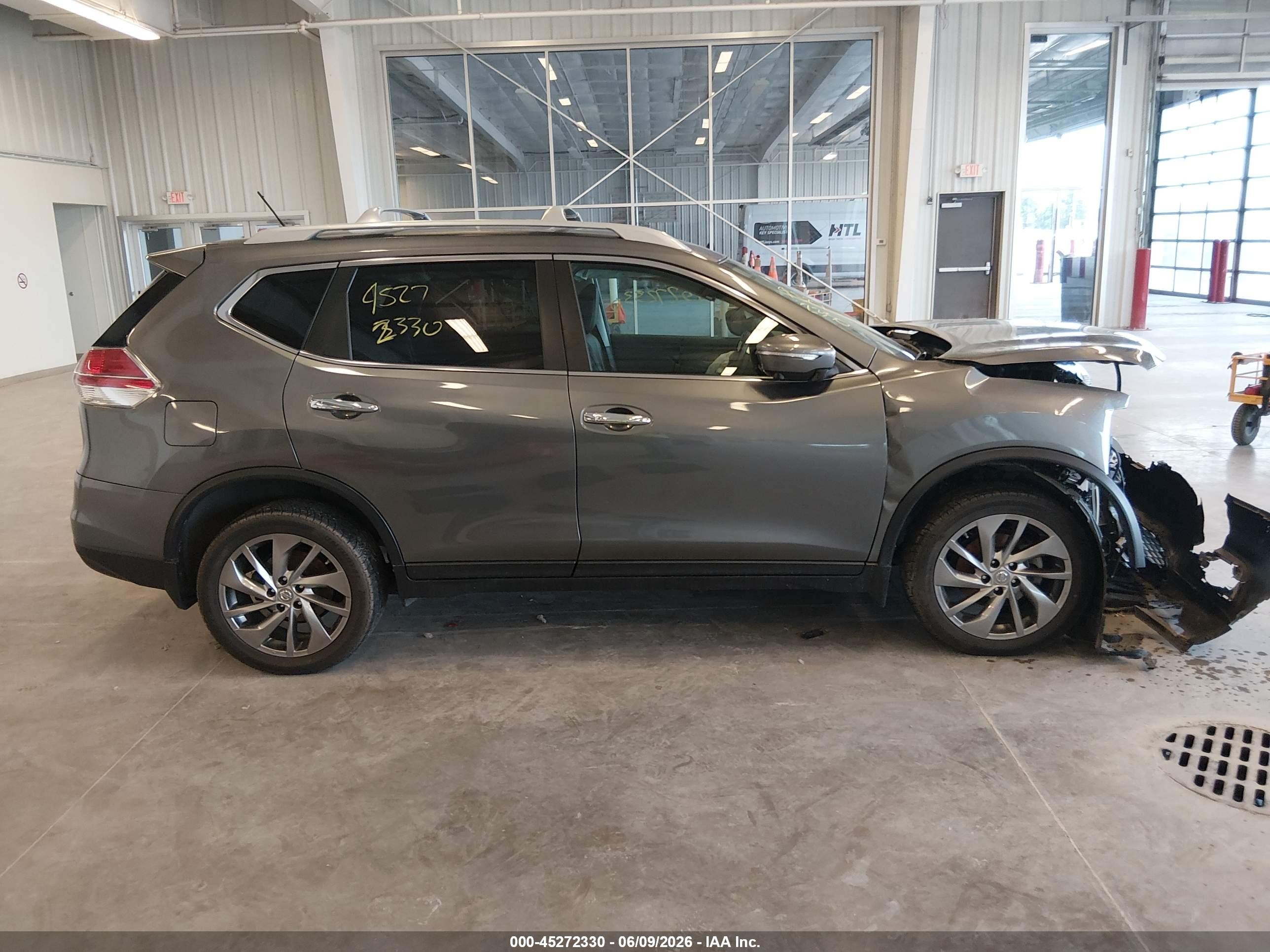 2015 Nissan Rogue Sl Gray vin: 5N1AT2MV1FC909560