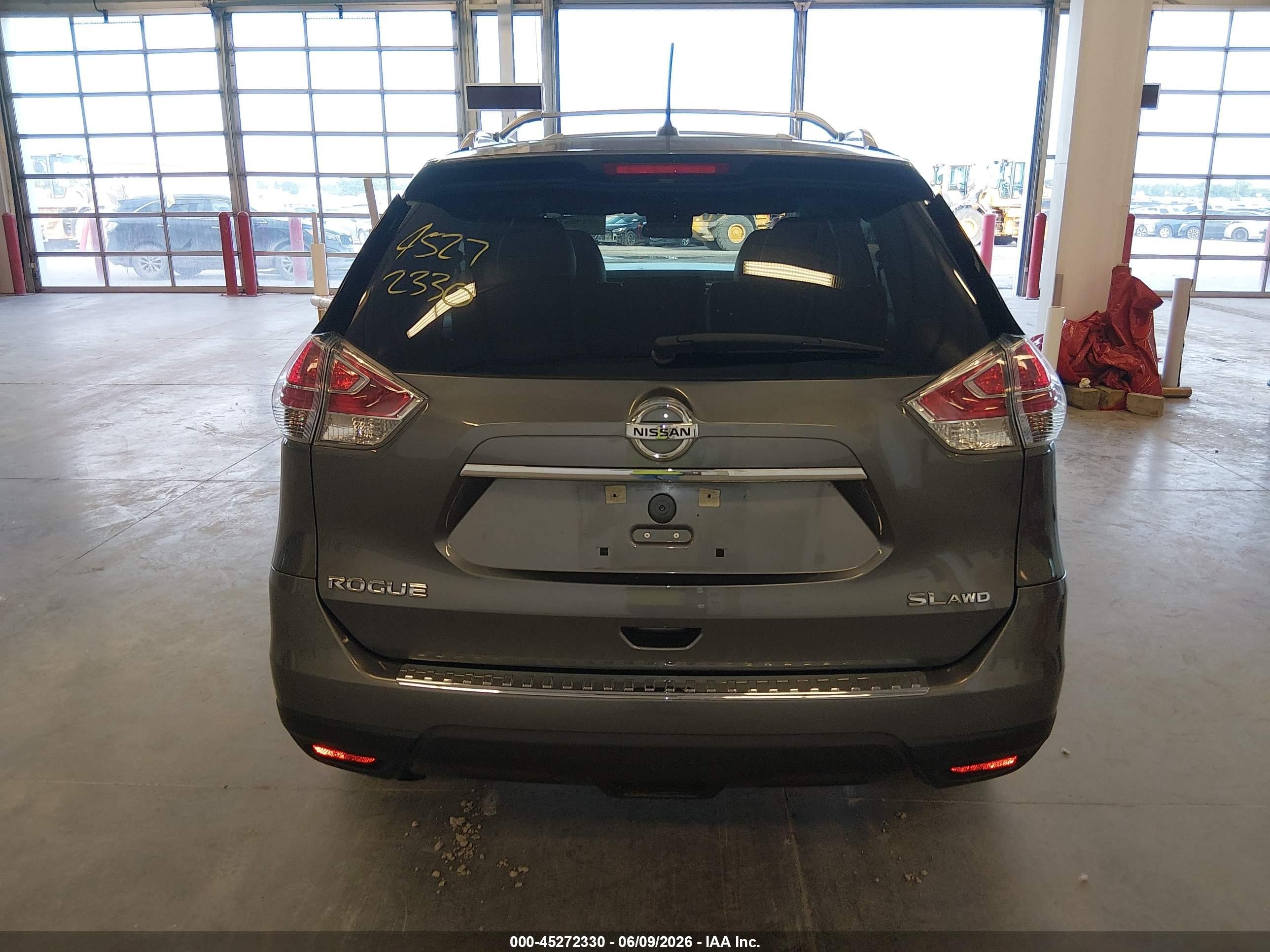 2015 Nissan Rogue Sl Gray vin: 5N1AT2MV1FC909560
