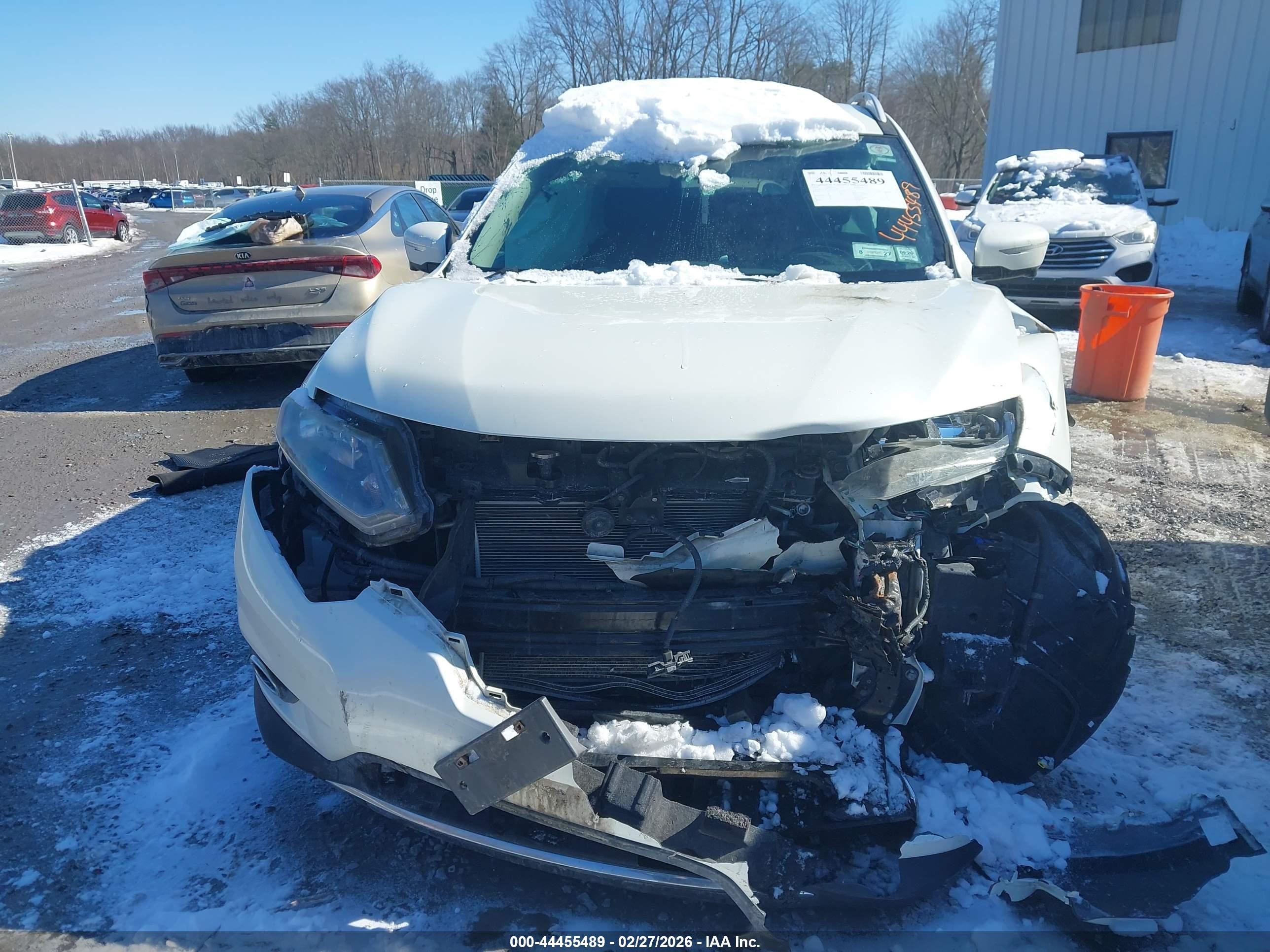 2015 Nissan Rogue Sl Белый vin: 5N1AT2MV1FC910241