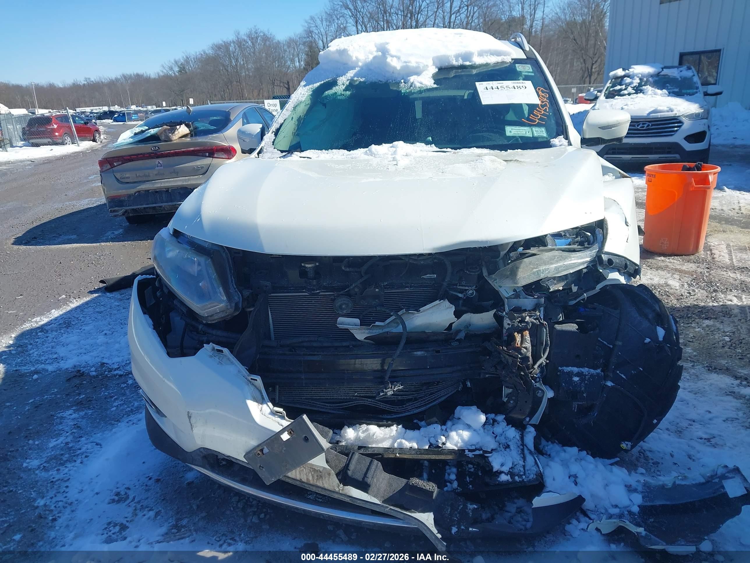 2015 Nissan Rogue Sl Белый vin: 5N1AT2MV1FC910241