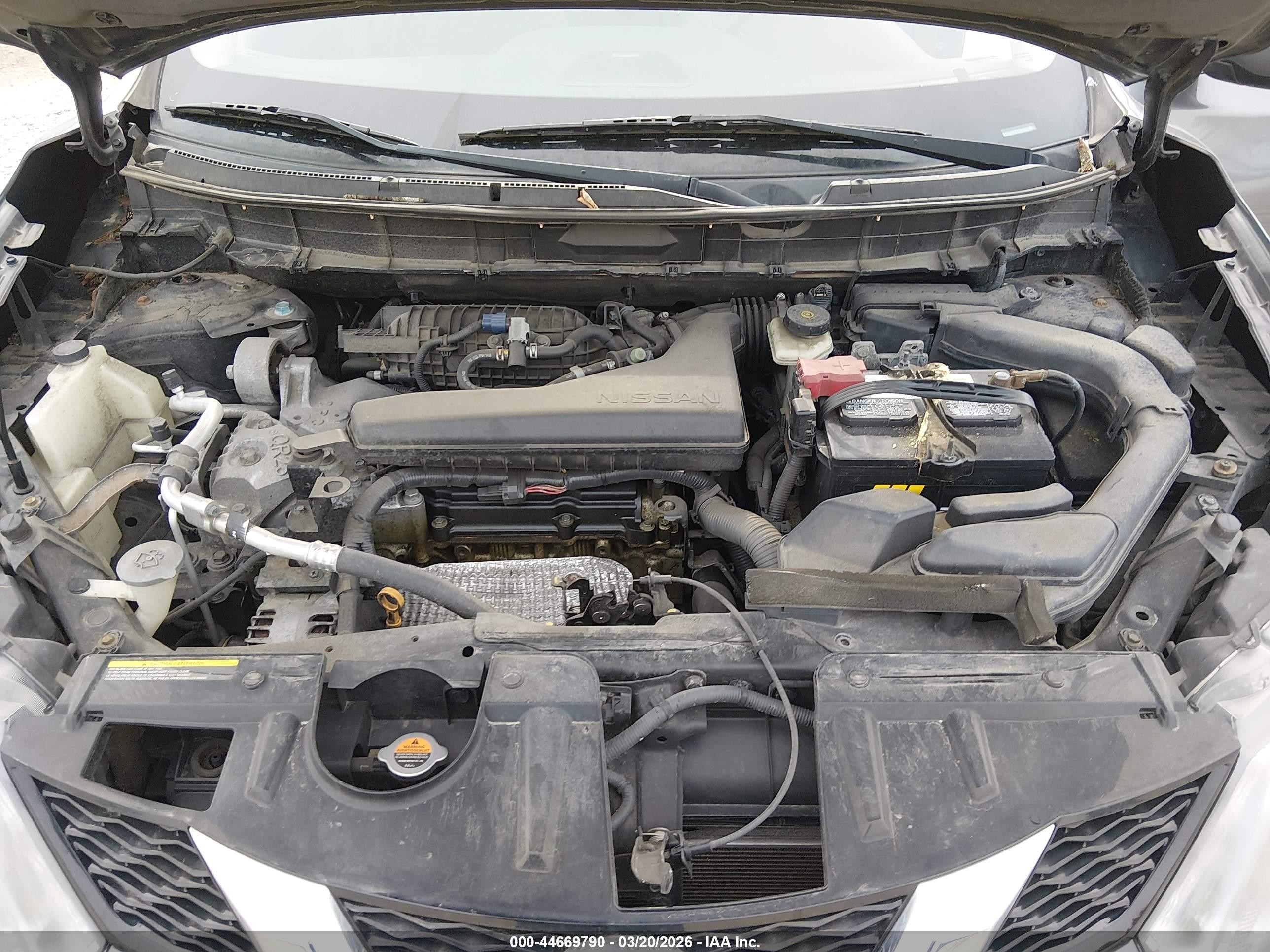 2015 Nissan Rogue Sl Серый vin: 5N1AT2MV1FC918226