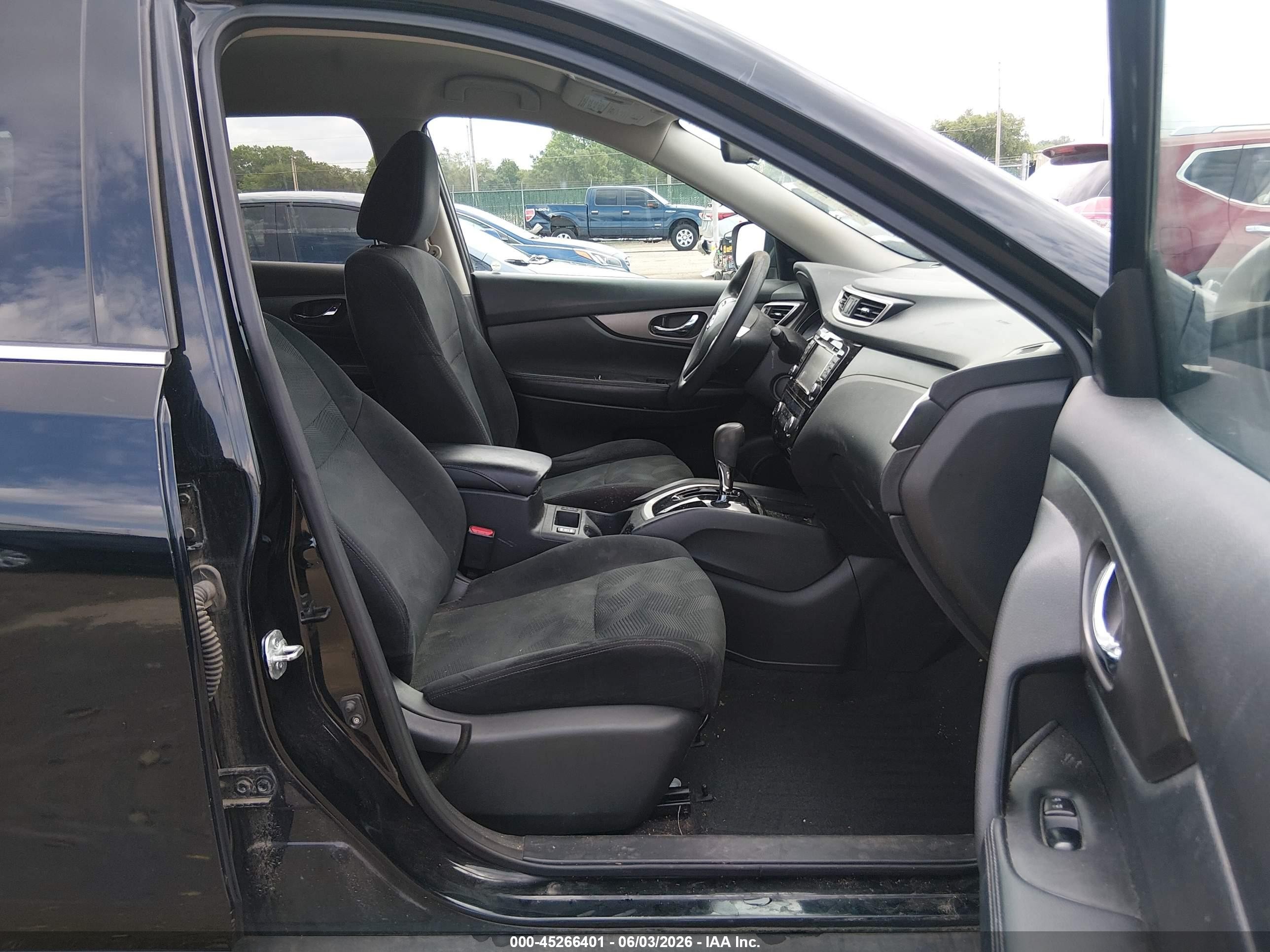 2015 Nissan Rogue Sv Black vin: 5N1AT2MV1FC926150