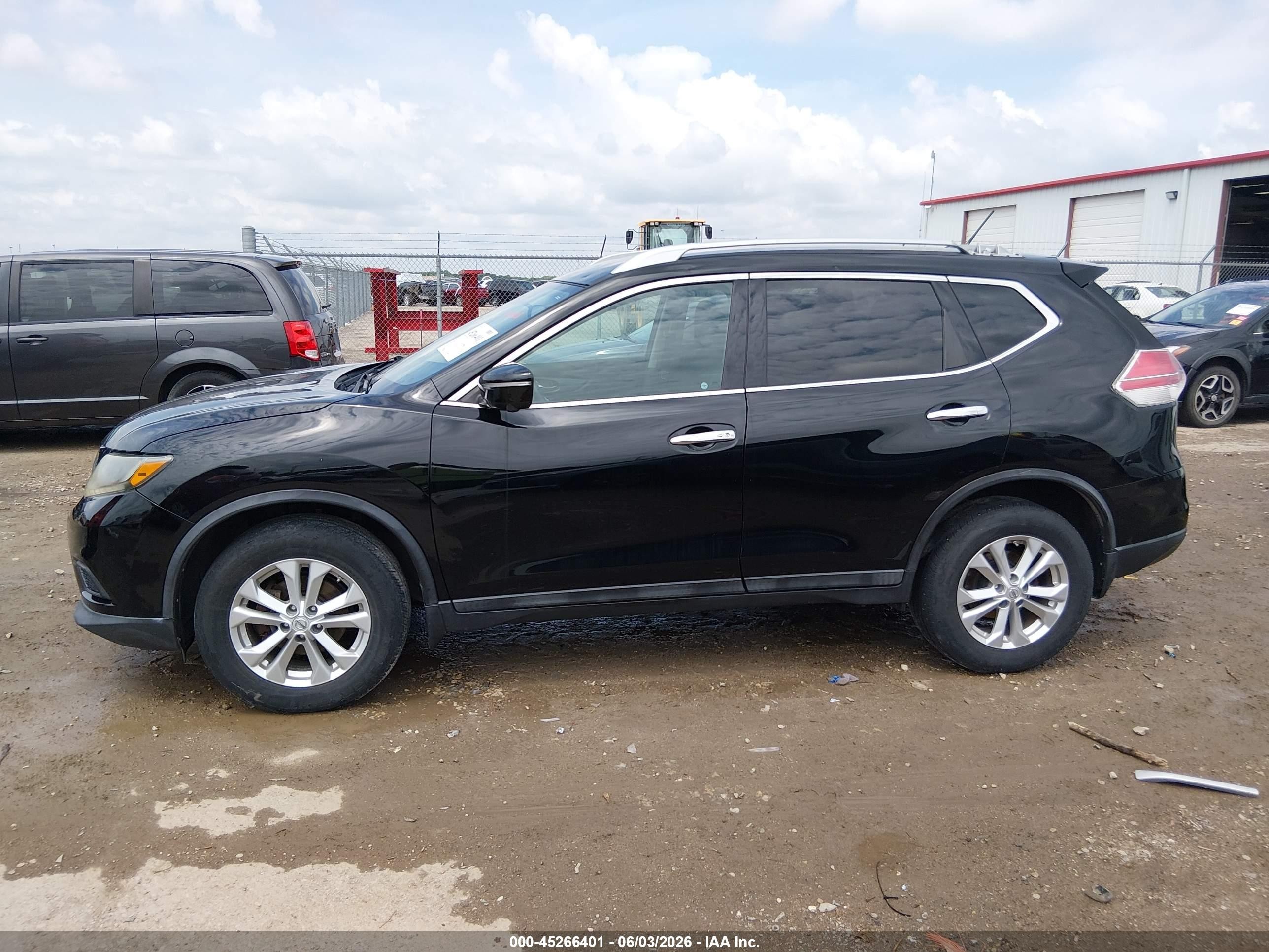 2015 Nissan Rogue Sv Black vin: 5N1AT2MV1FC926150