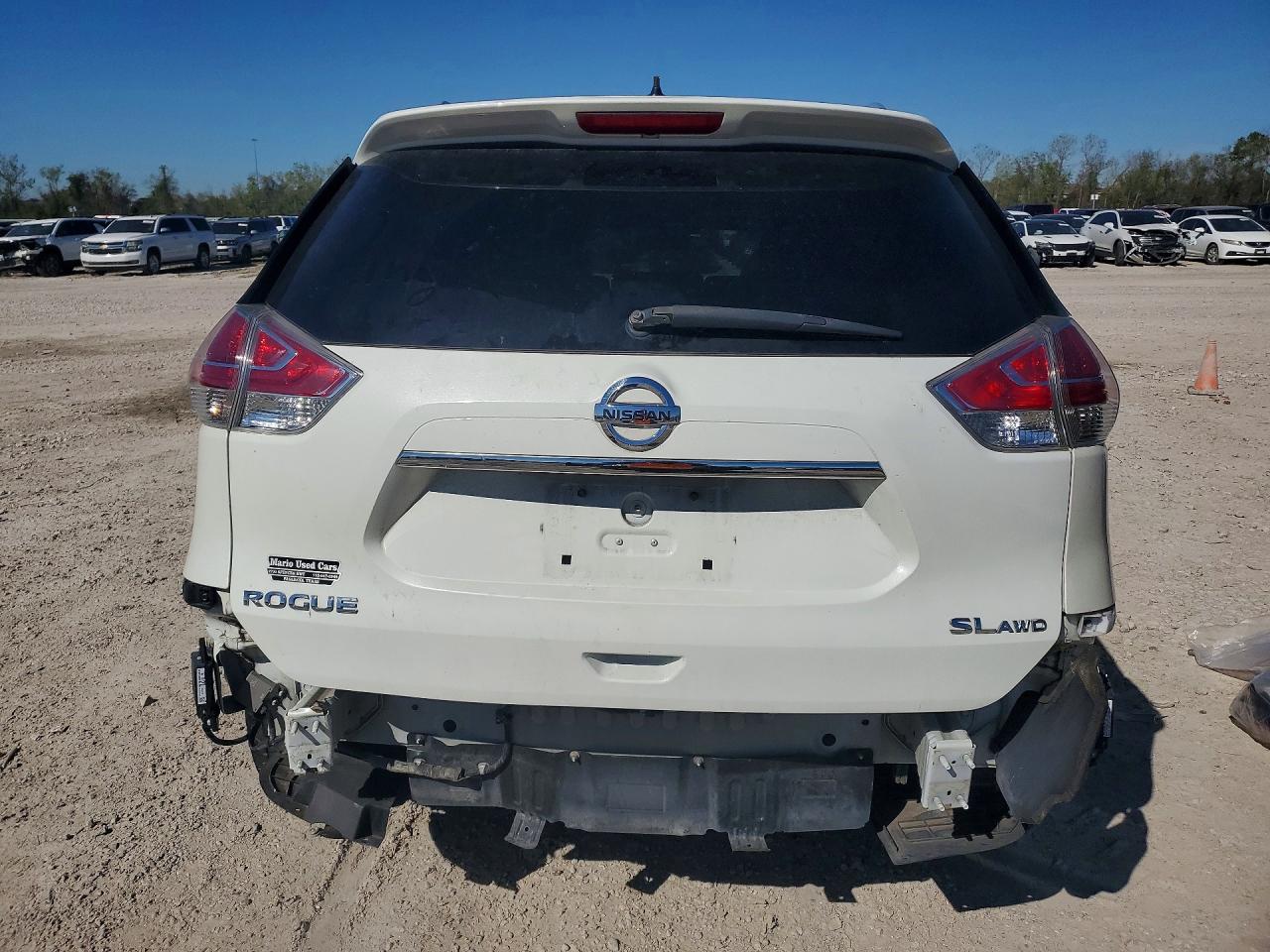 2016 Nissan Rogue Sl Белый vin: 5N1AT2MV1GC793164
