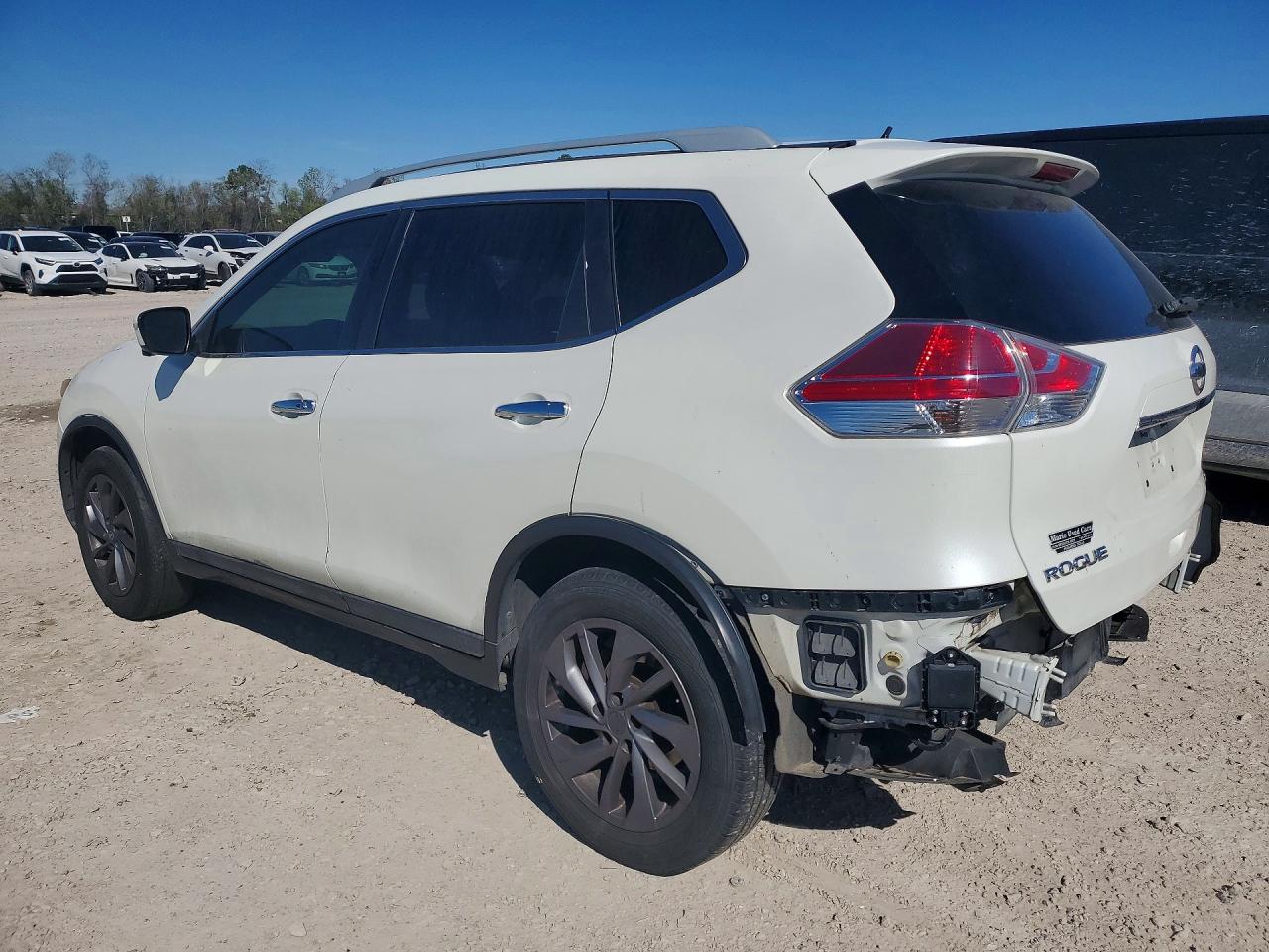 2016 Nissan Rogue Sl Белый vin: 5N1AT2MV1GC793164