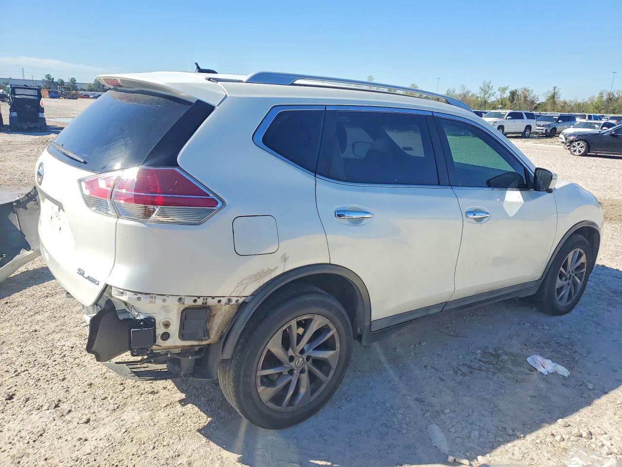 2016 Nissan Rogue Sl Белый vin: 5N1AT2MV1GC793164
