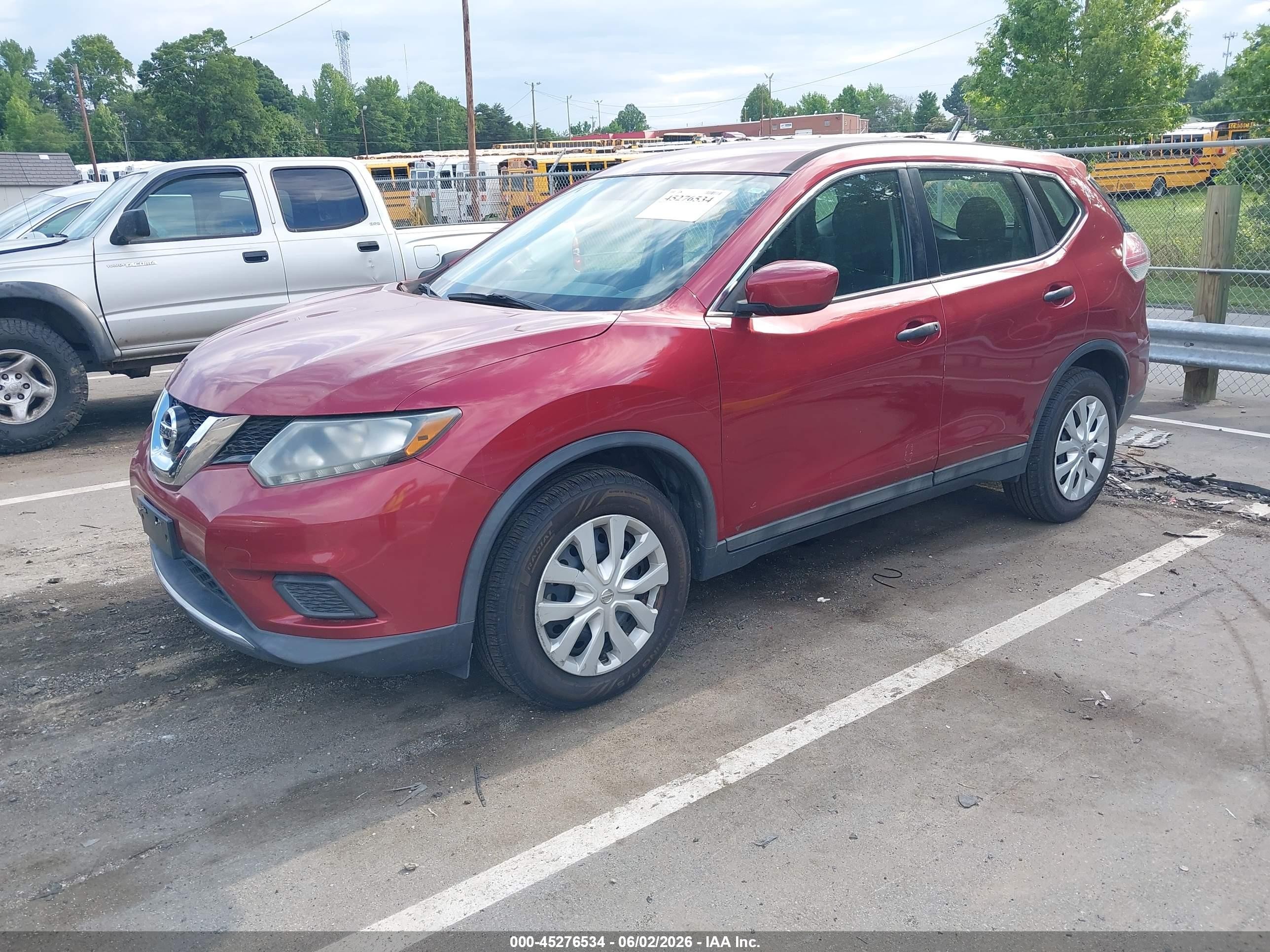 2016 Nissan Rogue S/sl/sv Burgundy vin: 5N1AT2MV1GC822081