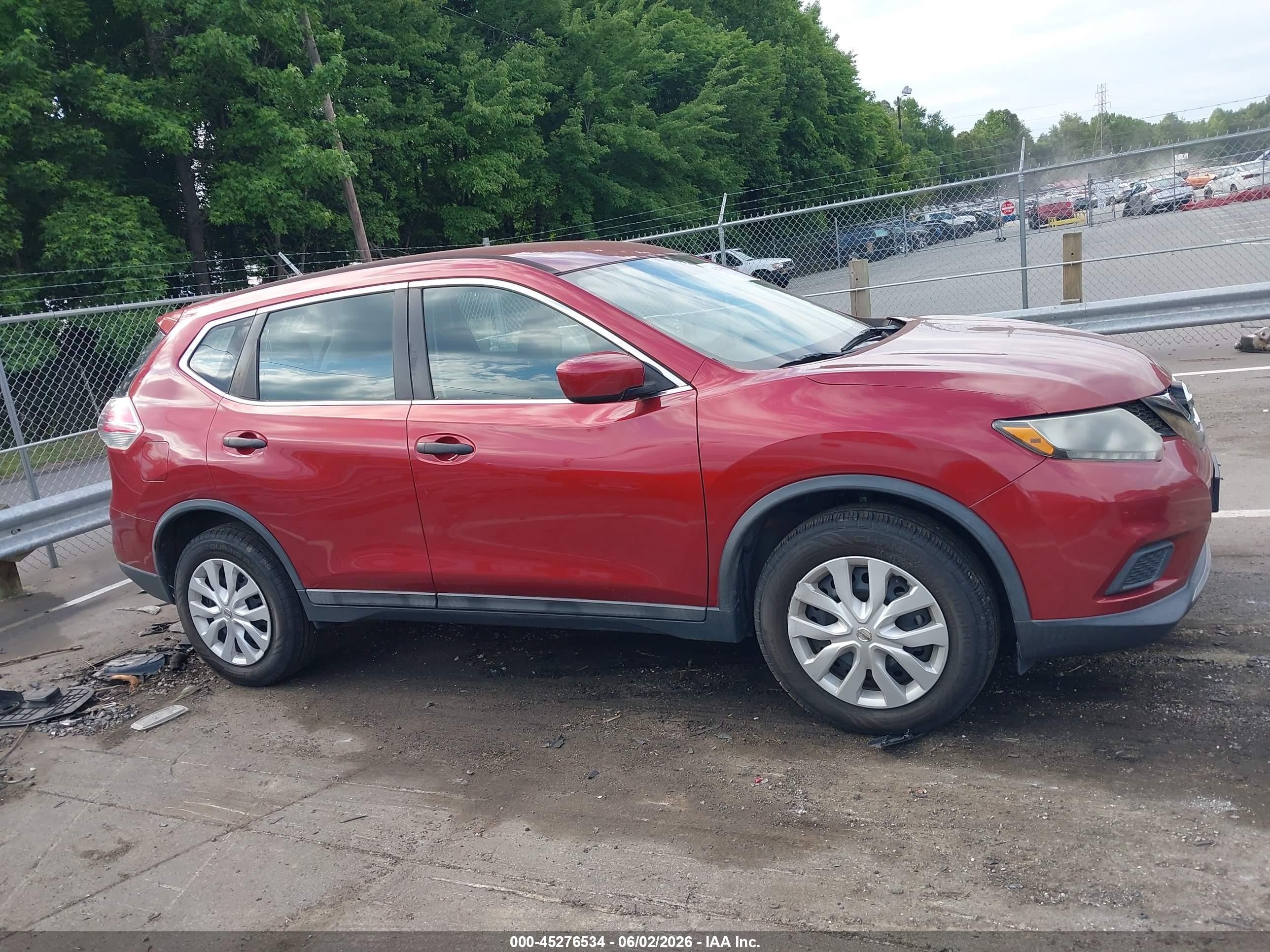 2016 Nissan Rogue S/sl/sv Burgundy vin: 5N1AT2MV1GC822081