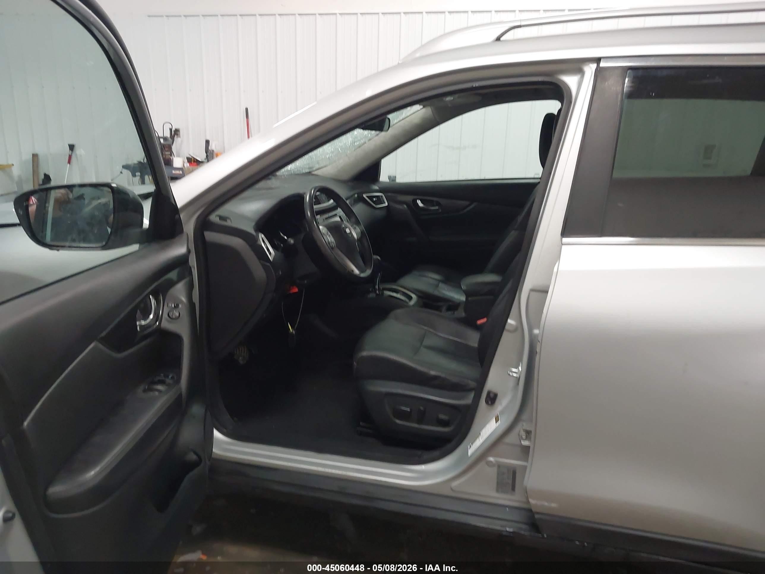 2016 Nissan Rogue Sl Серебряный vin: 5N1AT2MV1GC861530