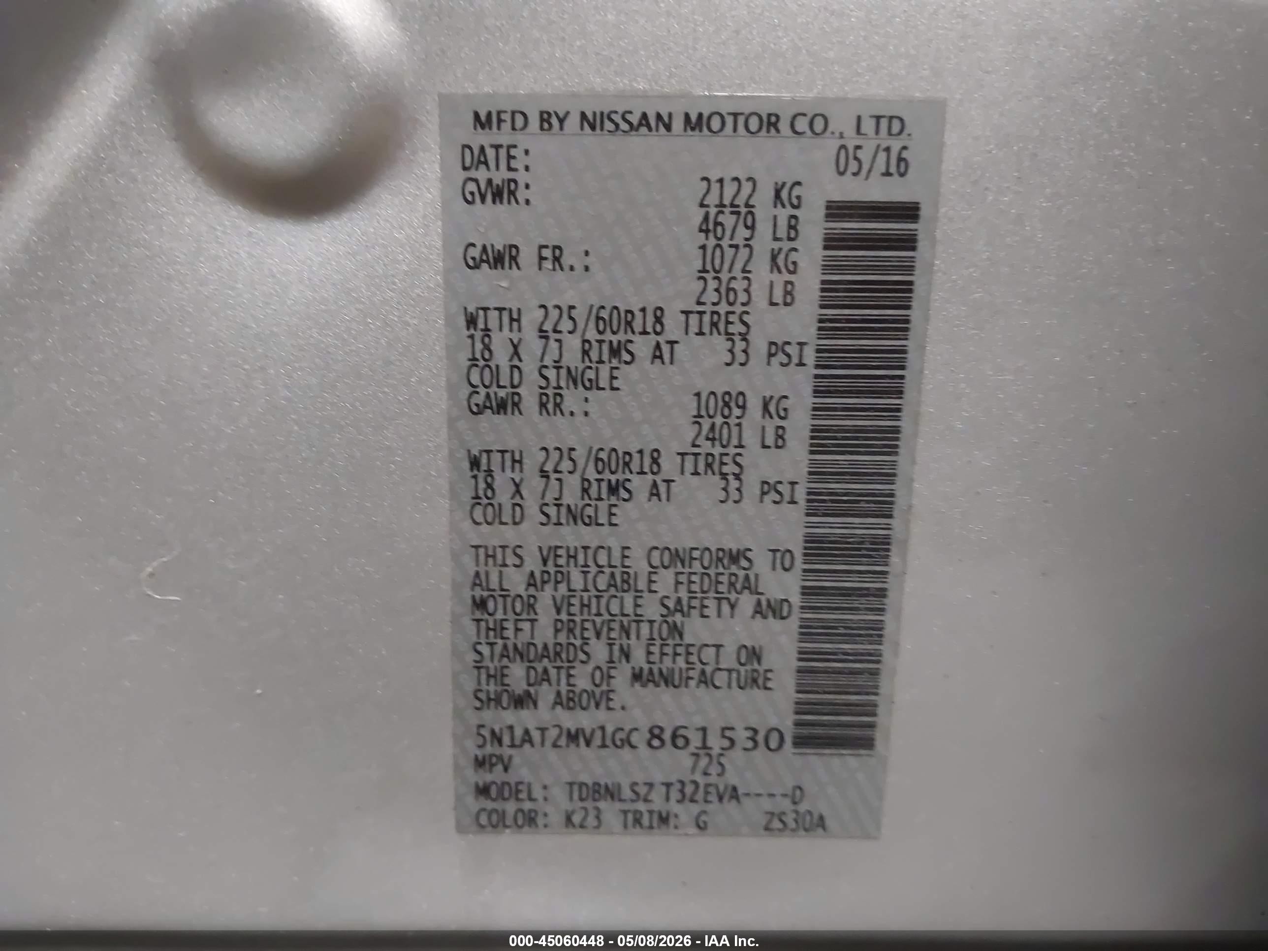 2016 Nissan Rogue Sl Серебряный vin: 5N1AT2MV1GC861530