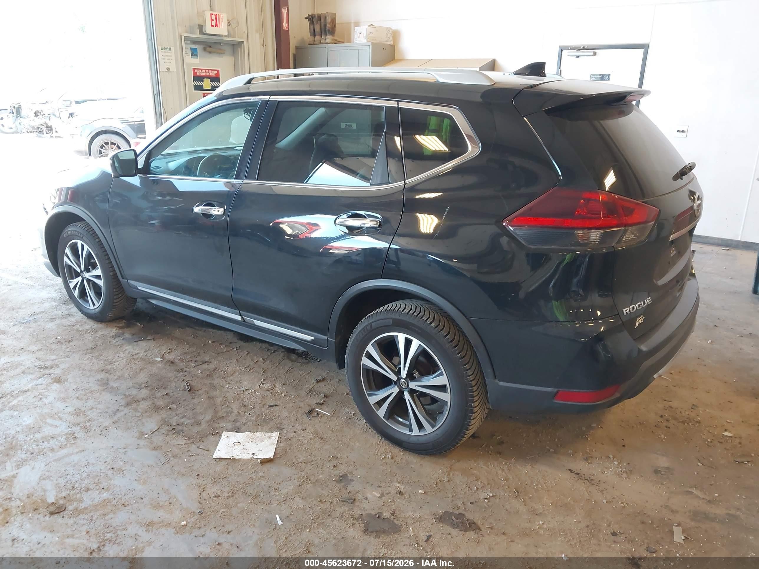 2018 Nissan Rogue Sl Black vin: 5N1AT2MV1JC728404