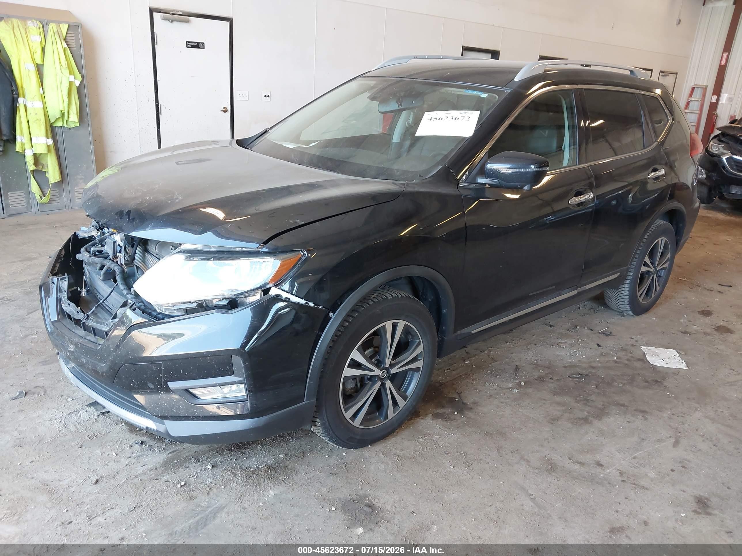 2018 Nissan Rogue Sl Black vin: 5N1AT2MV1JC728404