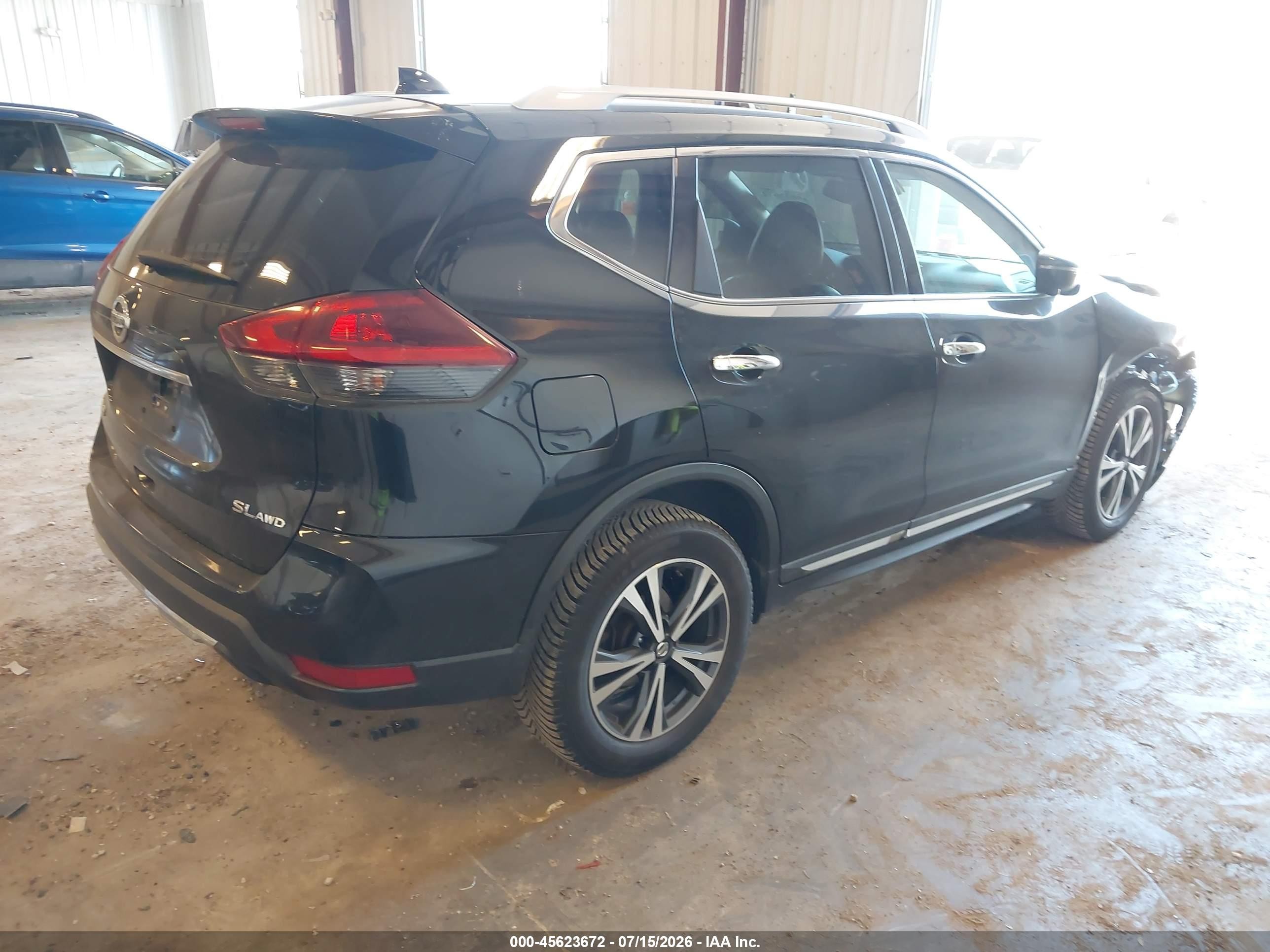 2018 Nissan Rogue Sl Black vin: 5N1AT2MV1JC728404