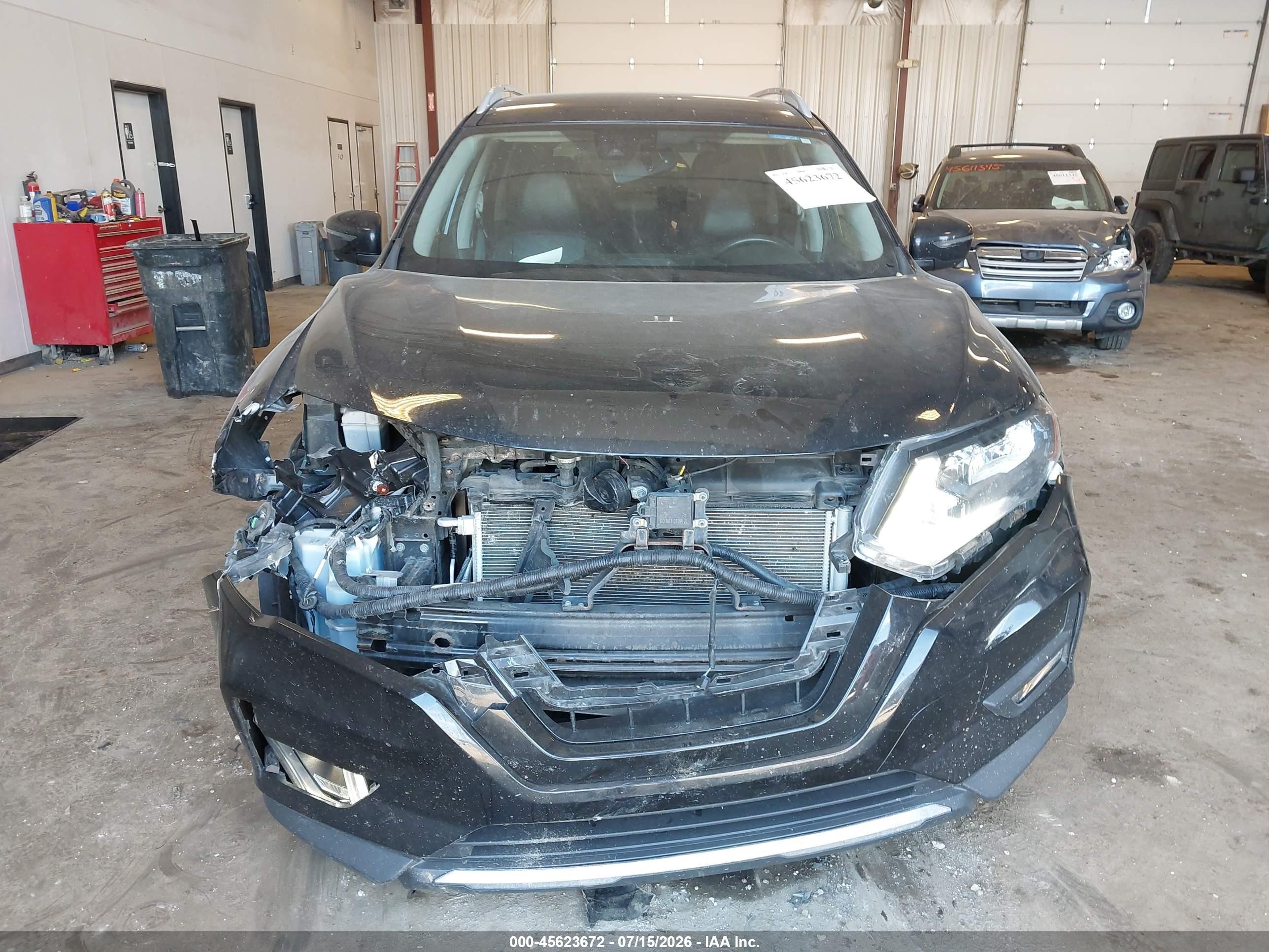 2018 Nissan Rogue Sl Black vin: 5N1AT2MV1JC728404
