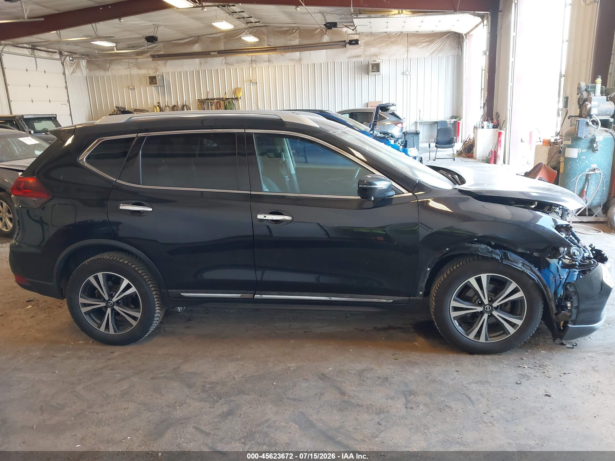 2018 Nissan Rogue Sl Black vin: 5N1AT2MV1JC728404
