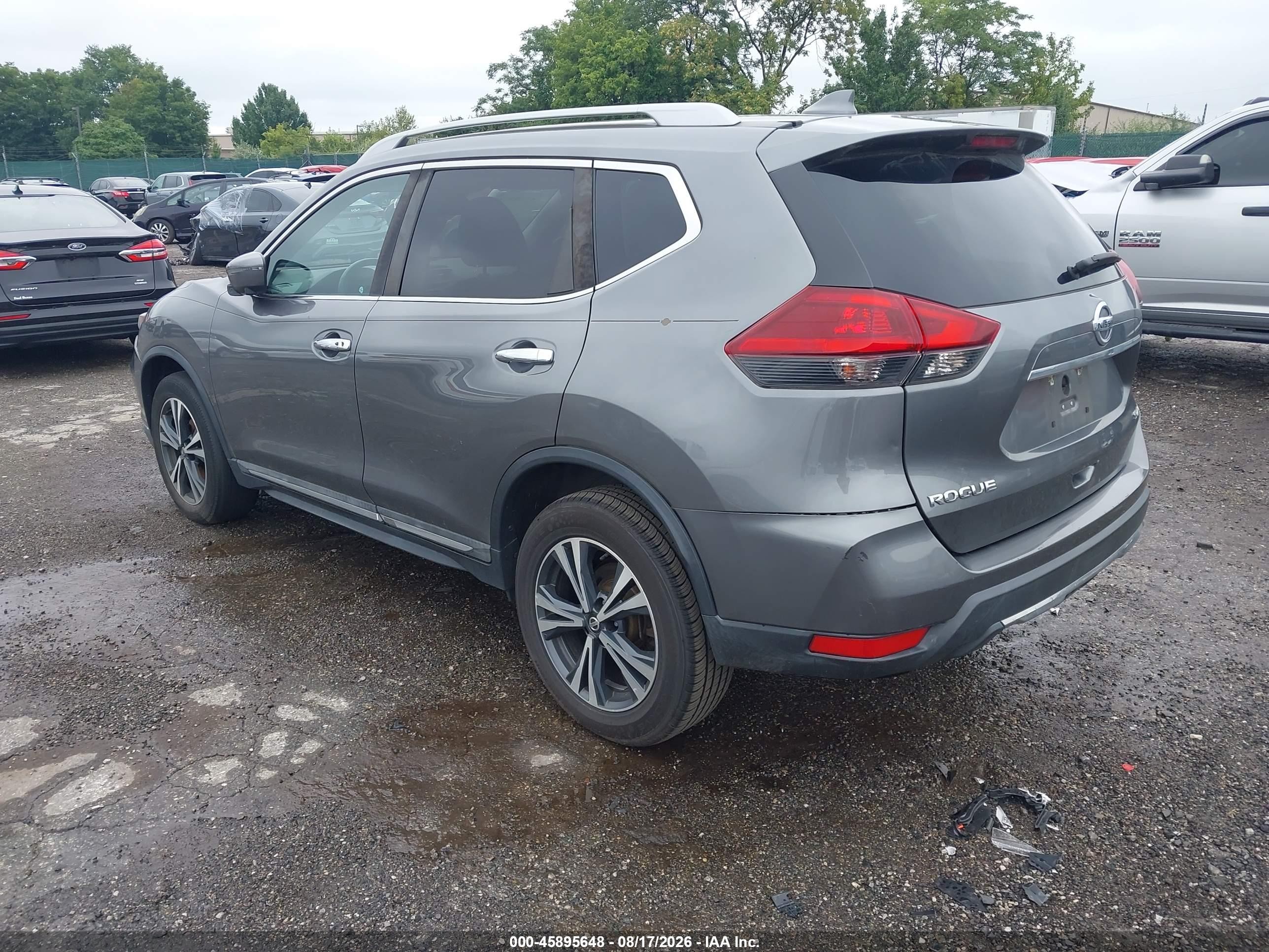 2018 Nissan Rogue Sl Gray vin: 5N1AT2MV1JC729391