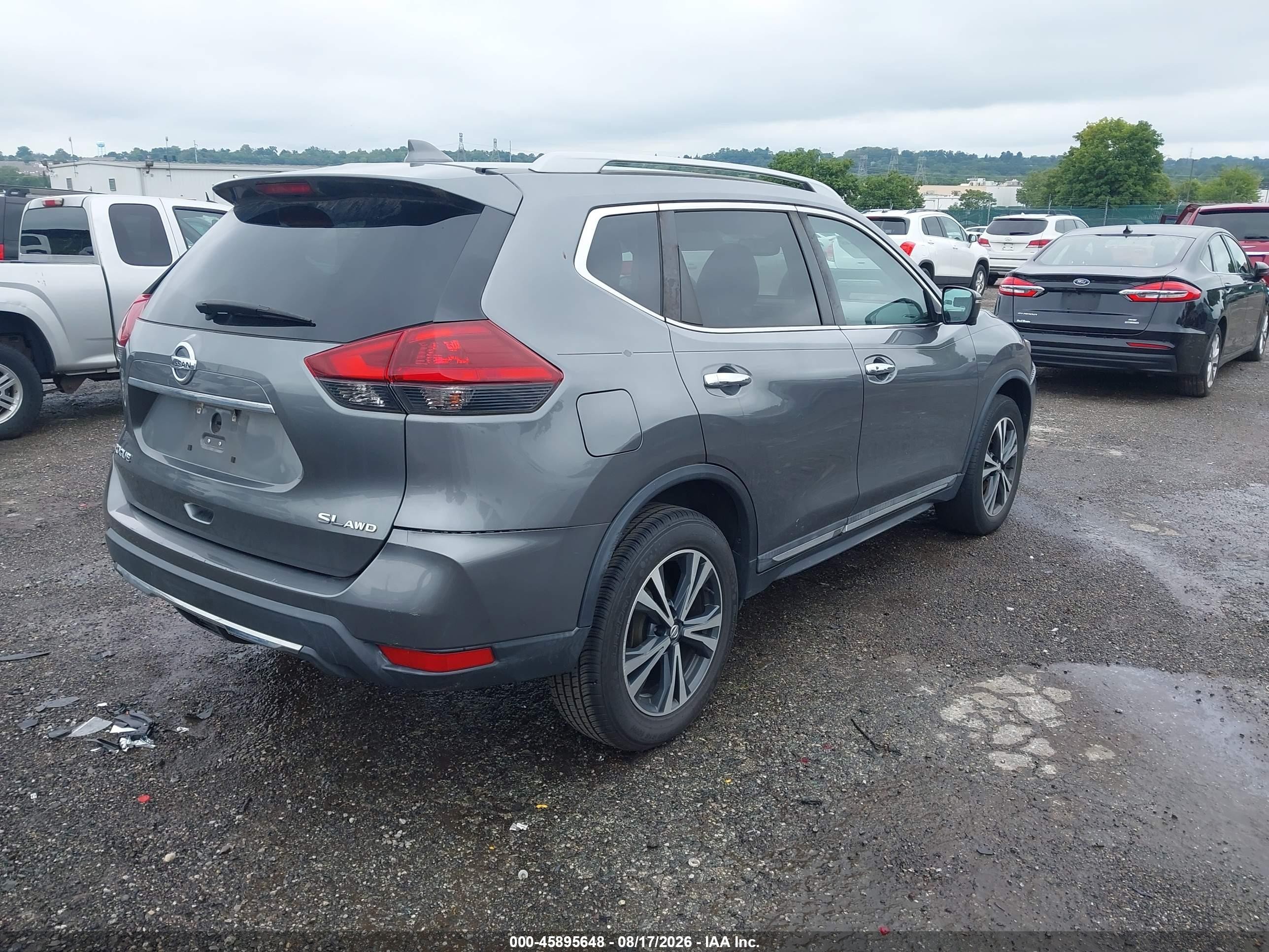 2018 Nissan Rogue Sl Gray vin: 5N1AT2MV1JC729391