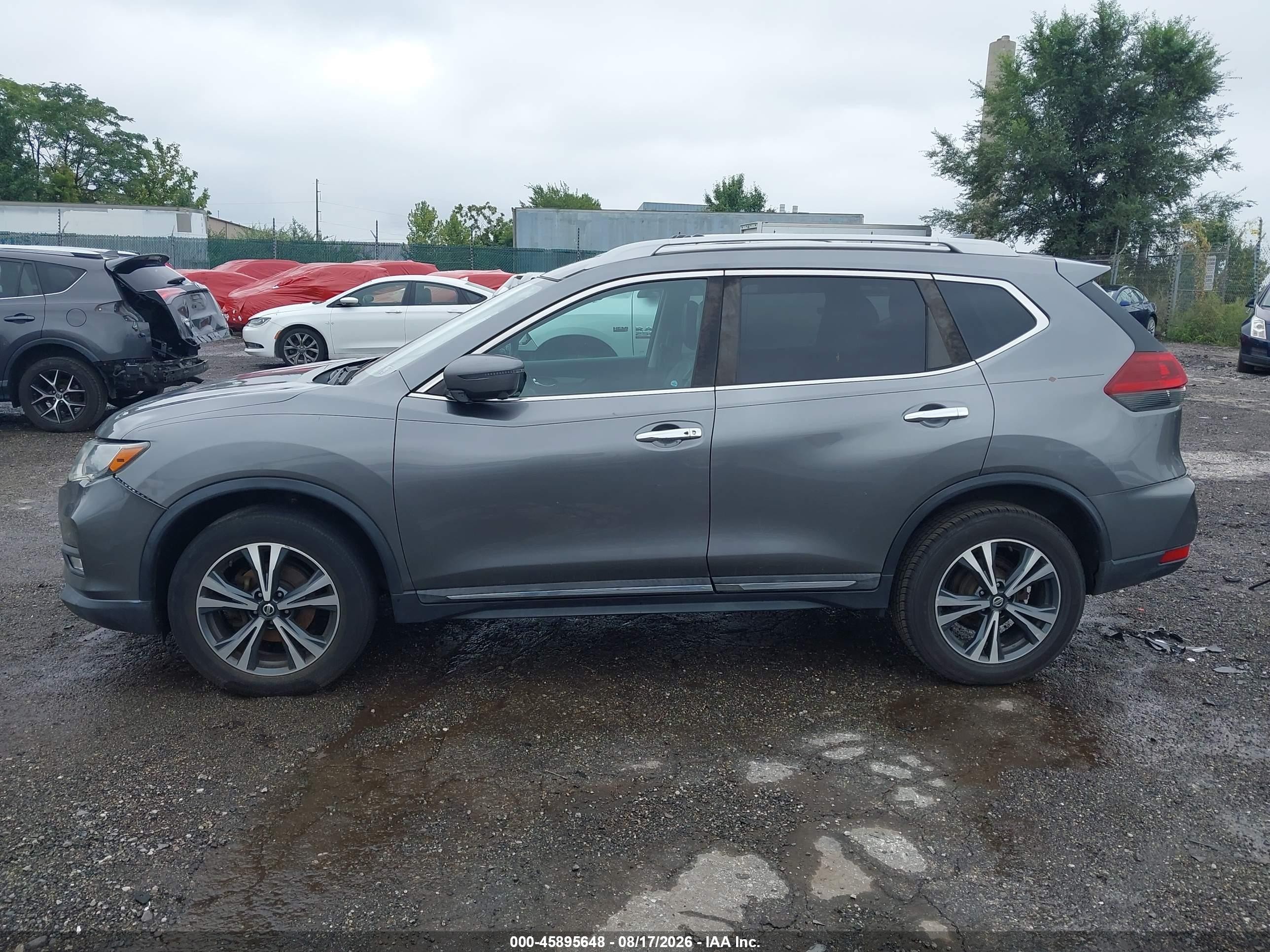 2018 Nissan Rogue Sl Gray vin: 5N1AT2MV1JC729391